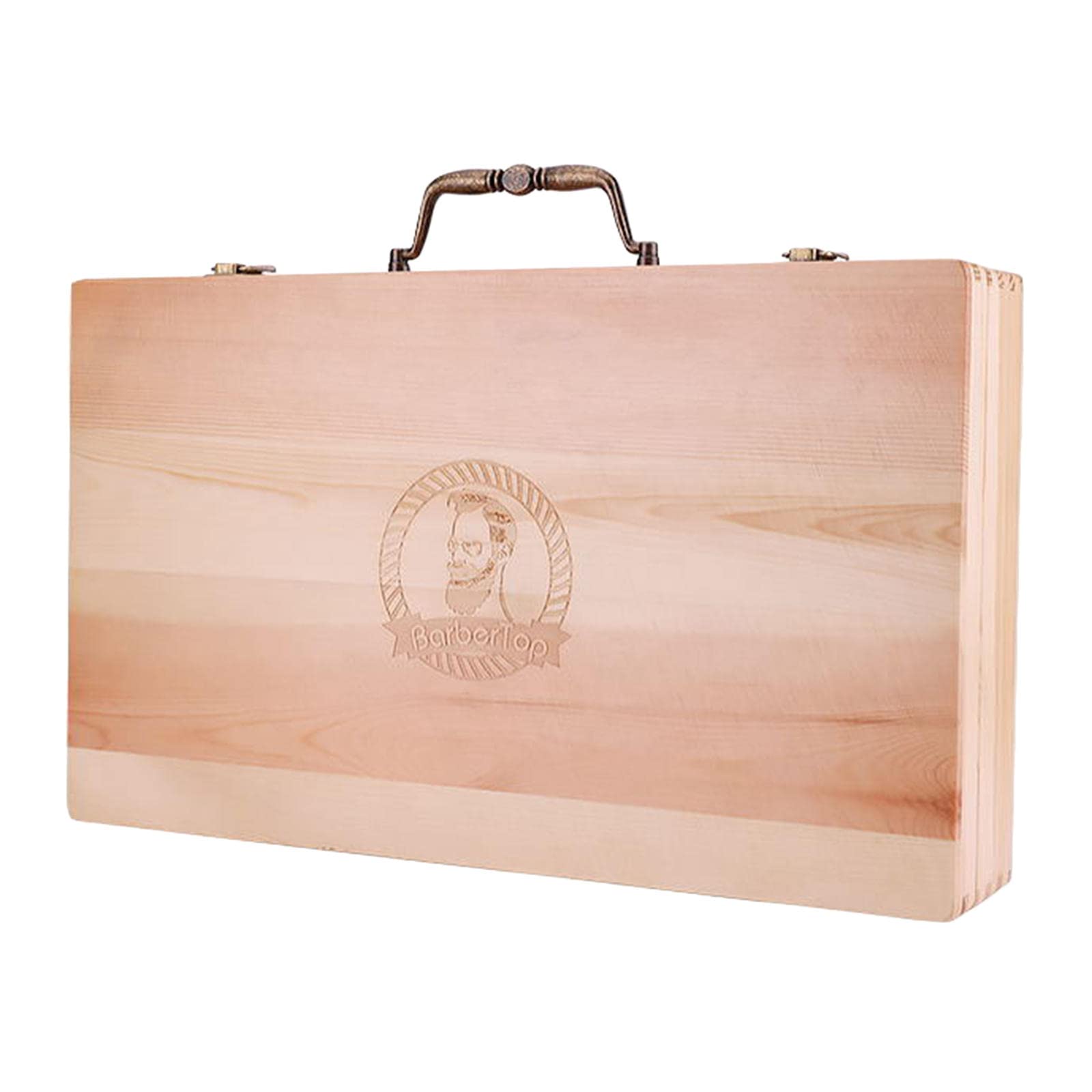 oshhni Professional Wood Barber Carrying Case - Hair Styling Tool Organizer Bag for Barbers & Stylists - Perfect for Salon, Travel & Mobile Hair Services