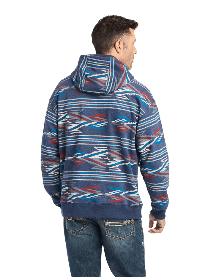 Ariat Men's All Over Print Chimayo Hoodie - Multi Print Design for Outdoor Activities & Casual Wear