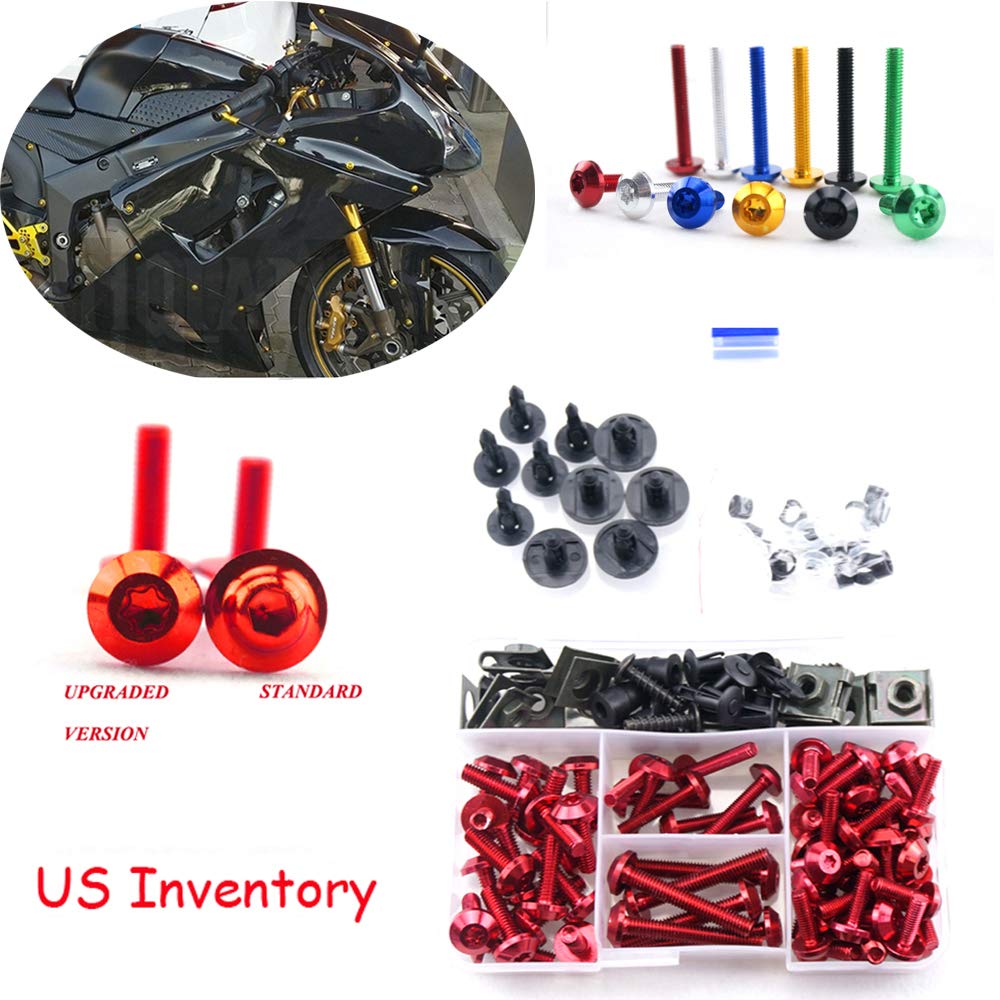 Kawasaki Ninja 250R EX250 2008-2012 Complete Motorcycle Fairing Bolt Kit - Durable Alloy Body Screws & Fasteners for Bike Bodywork Repair & Maintenance | Perfect for Street Riding & Track Day Upgrades