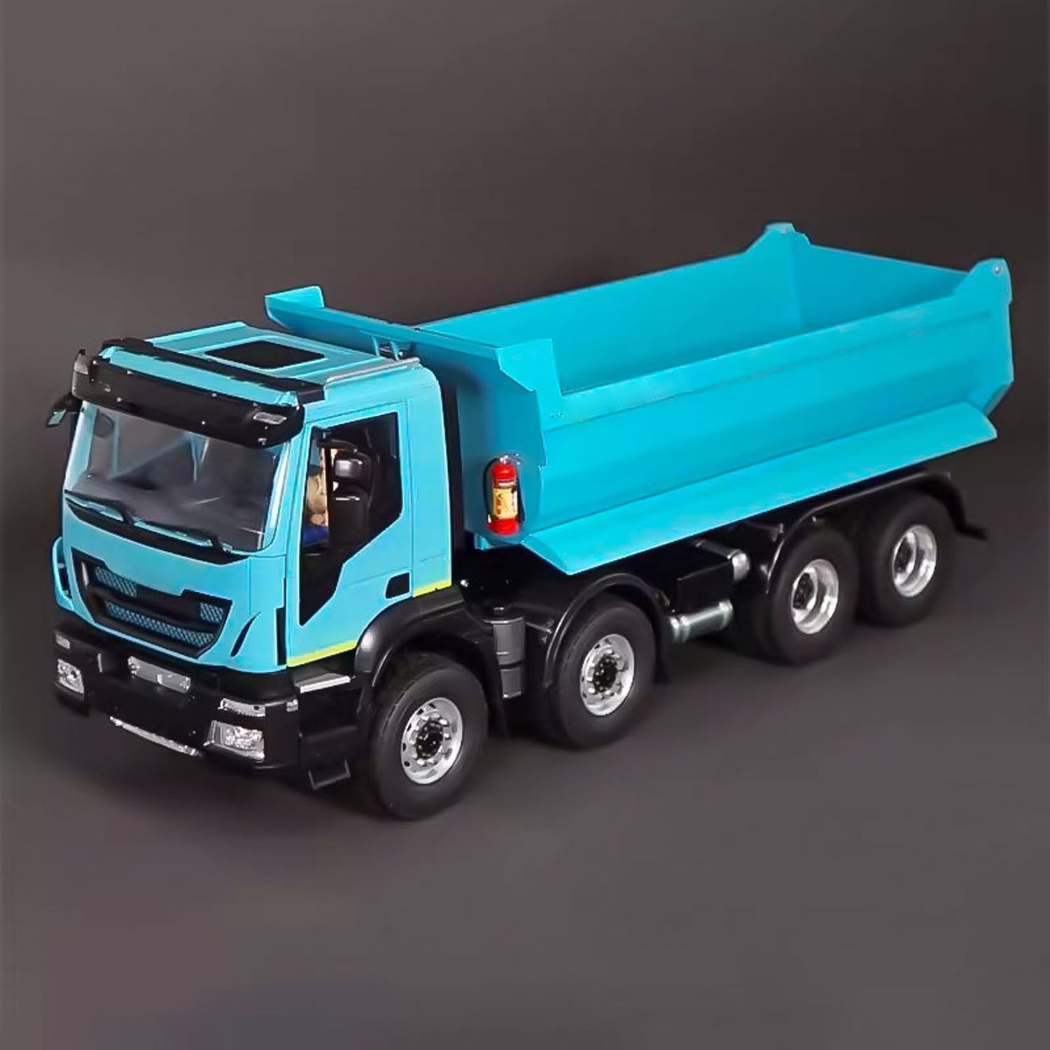 1:14 Scale 8x8 RC Hydraulic Dump Truck with 2-Speed Transmission, LED Lights & Realistic Sound Effects - DIY Radio Control Construction Vehicle for Kids & Adults (Perfect for Construction Site Play, STEM Learning & RC Hobbyists)