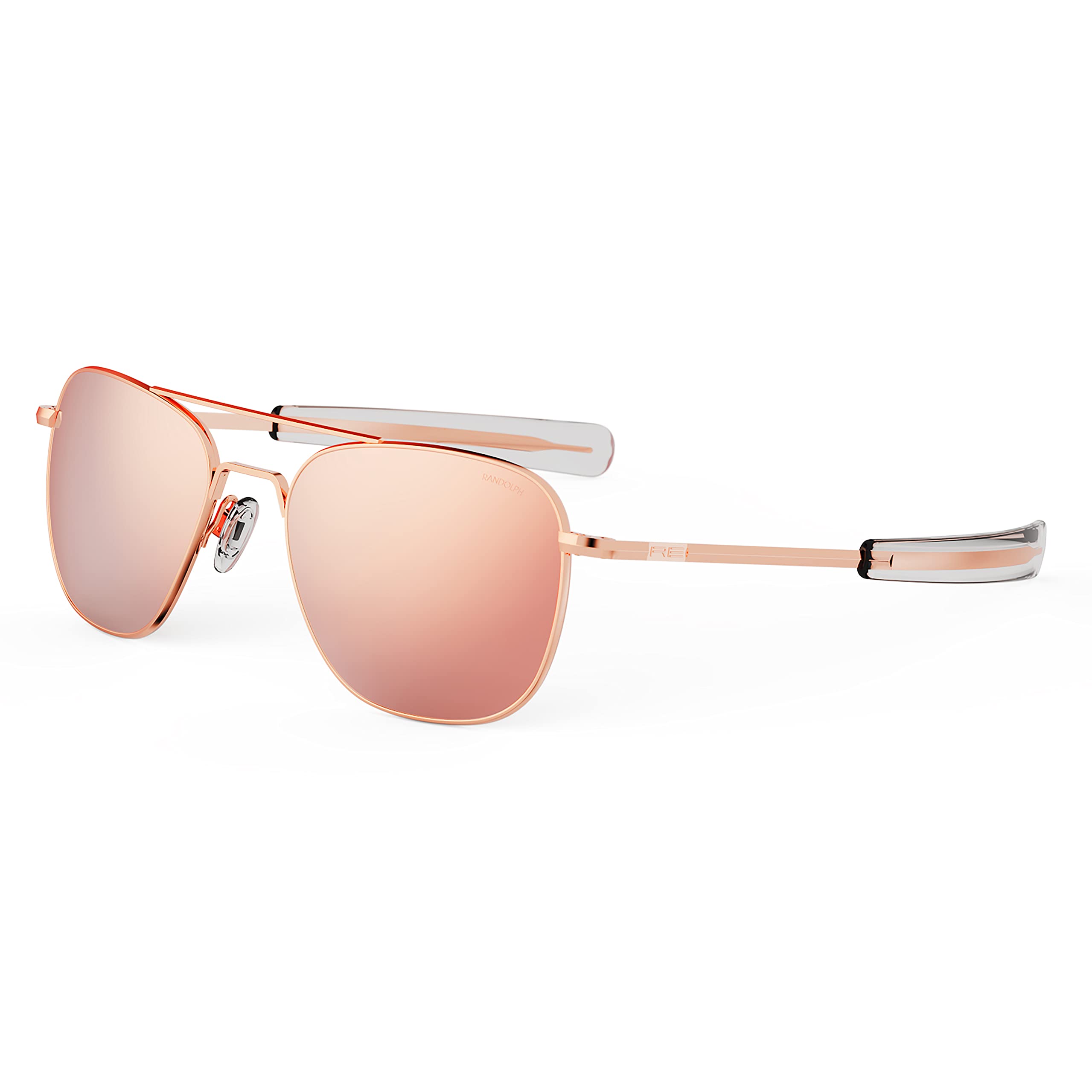 Randolph USA Gold Classic Aviator Sunglasses for Men & Women - 100% UV Protection Polarized Lenses - Vintage Pilot Style Shades for Driving, Outdoor Activities & Fashion