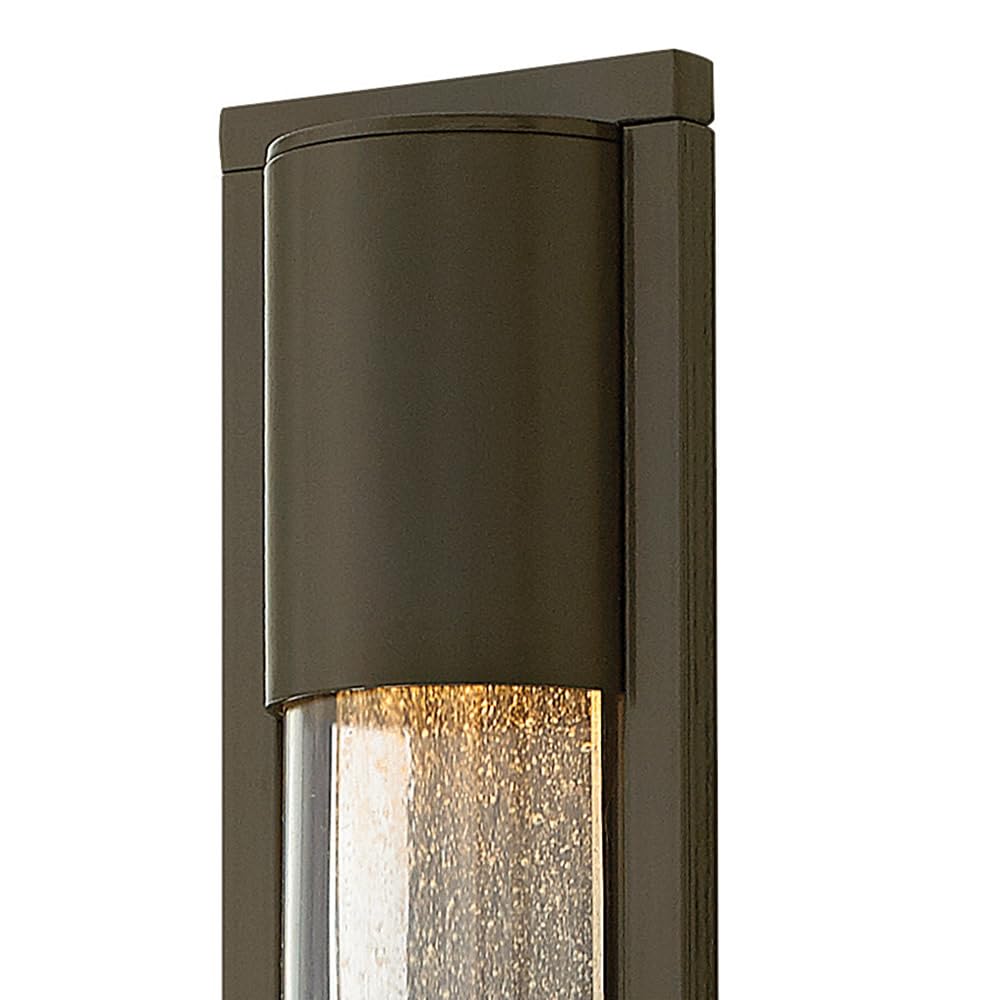 Hinkley Mist 1224BZ Medium Outdoor Wall Mount Lantern Light - Contemporary Minimalist Sconce, Solid Aluminum, Dark Sky & ADA Compliant - Bronze Finish - Perfect for Porch, Patio, Garden & Entryway Lighting