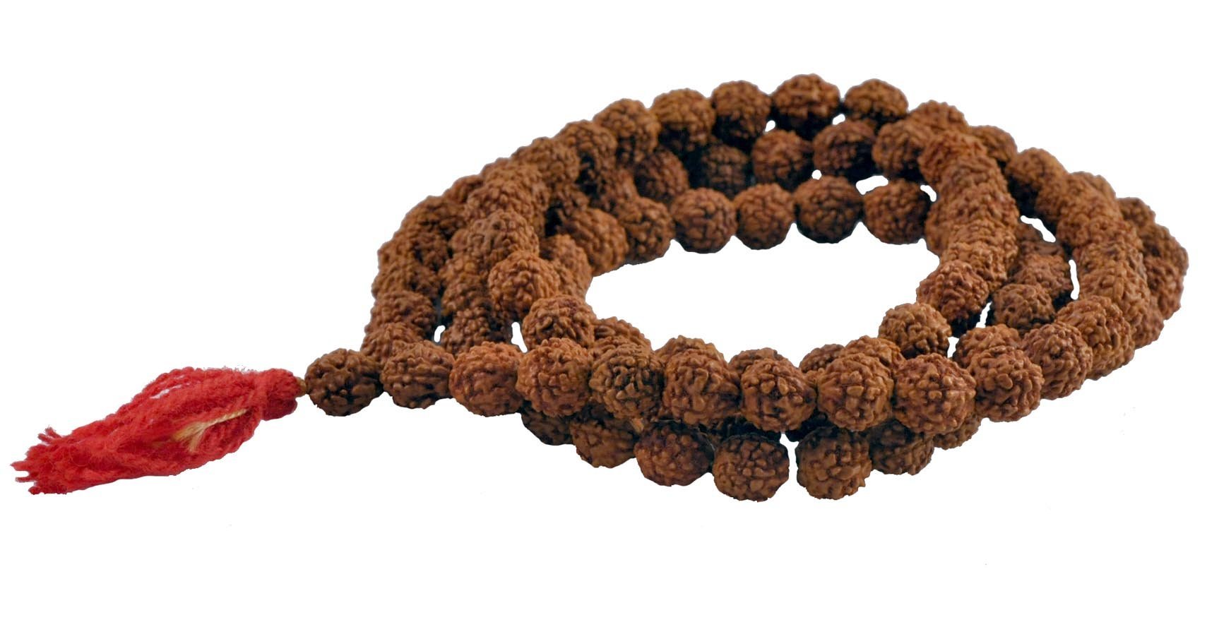 Authentic Tibetan 108 Beads Shiva Yoga Rudraksha Seeds Mala Necklace - Prayer Beads for Meditation, Yoga & Spiritual Practice - Handmade Buddhist & Hindu Prayer Jewelry for Mindfulness & Stress Relief