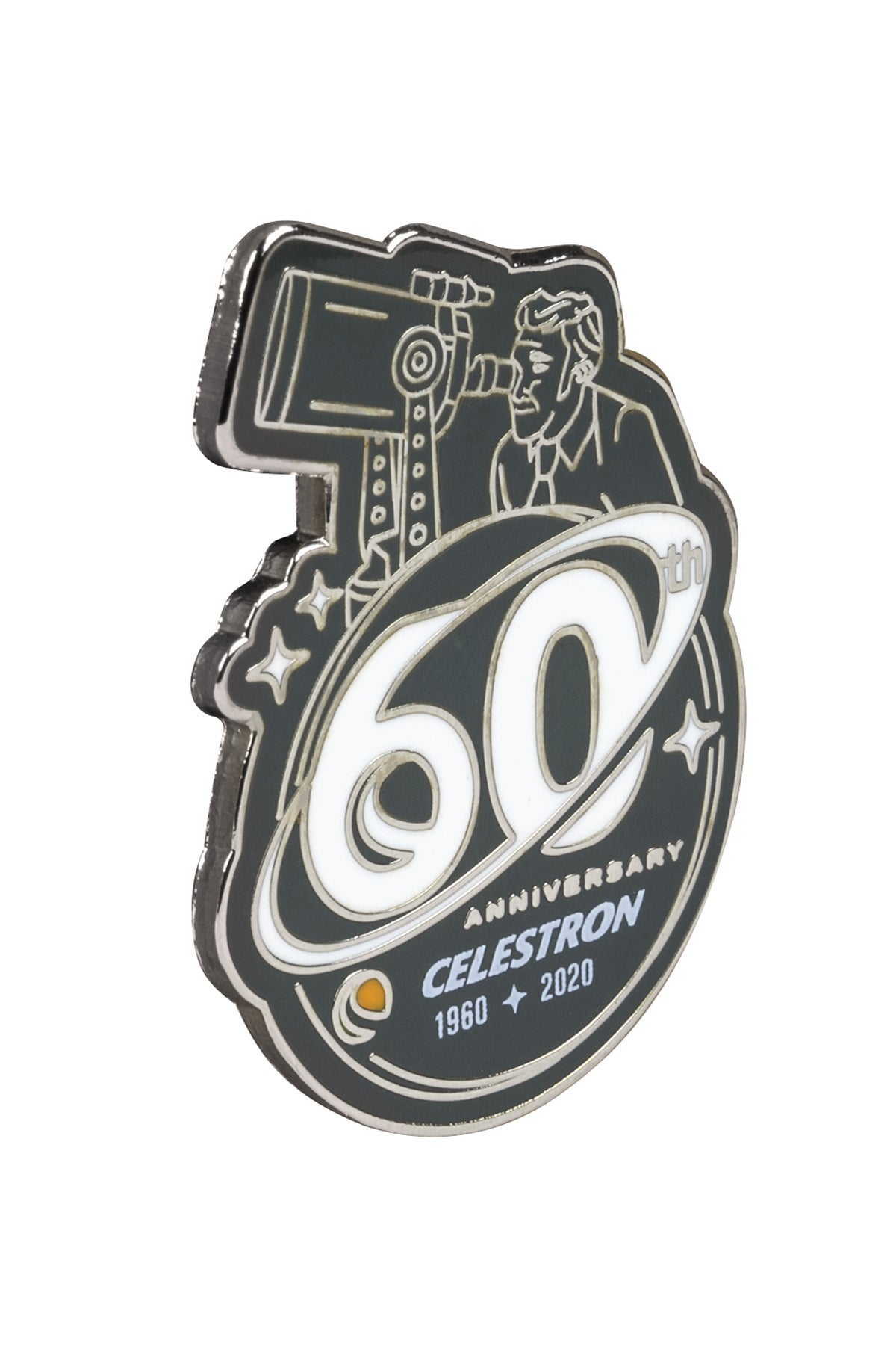 Celestron 60th Anniversary Commemorative Collectible Pin - Limited Edition Astronomy Enthusiast Gift for Telescope Lovers (Perfect for Star Parties, Astronomy Events & Collector Displays)