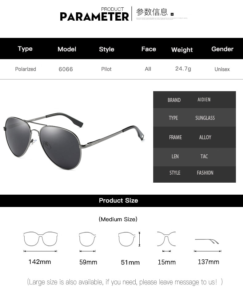 Aidien Unisex Full Rim Alloy Oval Myopic Reading Glasses Sunglasses 6606 - Stylish Prescription Eyewear for Reading & Outdoor Use