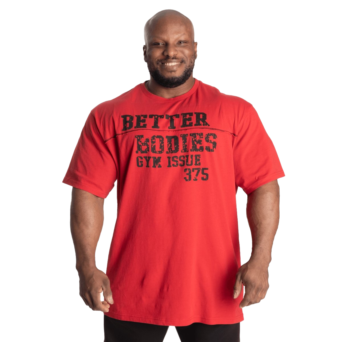 Better Bodies Union Original T-Shirt - Premium Cotton Tee in Chili Red for Men & Women | Casual Wear, Gym, Street Fashion