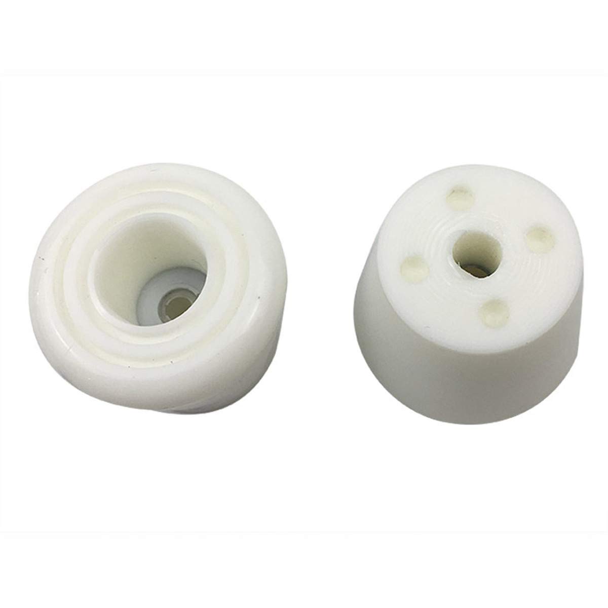 Queenbox Roller Skates Brake 2Pcs - Replacement Wheels & Toe Stops for Roller Skates, White - Perfect for Outdoor Skating, Roller Derby & Rink Use