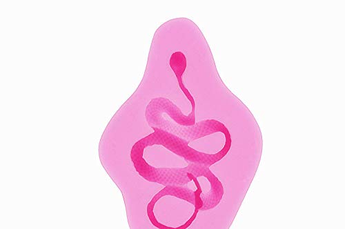 2-Pack 3D Snake Silicone Mold - Premium Non-Stick Baking Pan for Chocolate, Gummy Candy, Ice Cream & Desserts | Reptile-Themed Cake Topper & DIY Candy Making Supplies | Perfect for Halloween, Birthday Parties & Home Baking