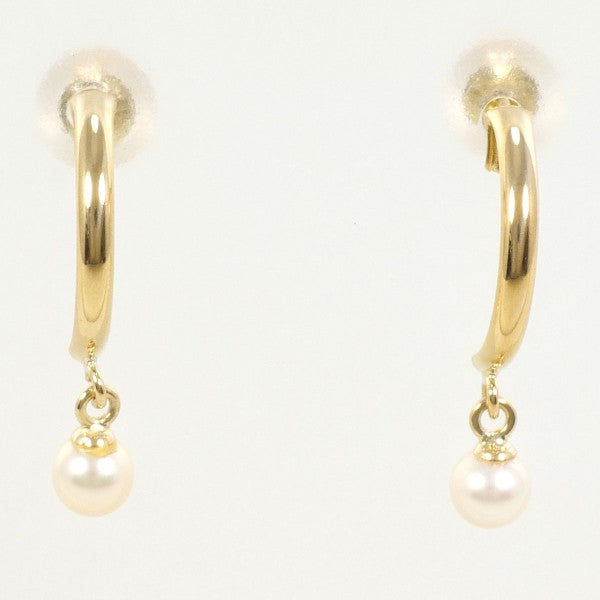 18K Yellow Gold Pearl Earrings for Women - Classic Elegant Stud Earrings with Freshwater Pearls - Perfect for Weddings, Parties & Special Occasions