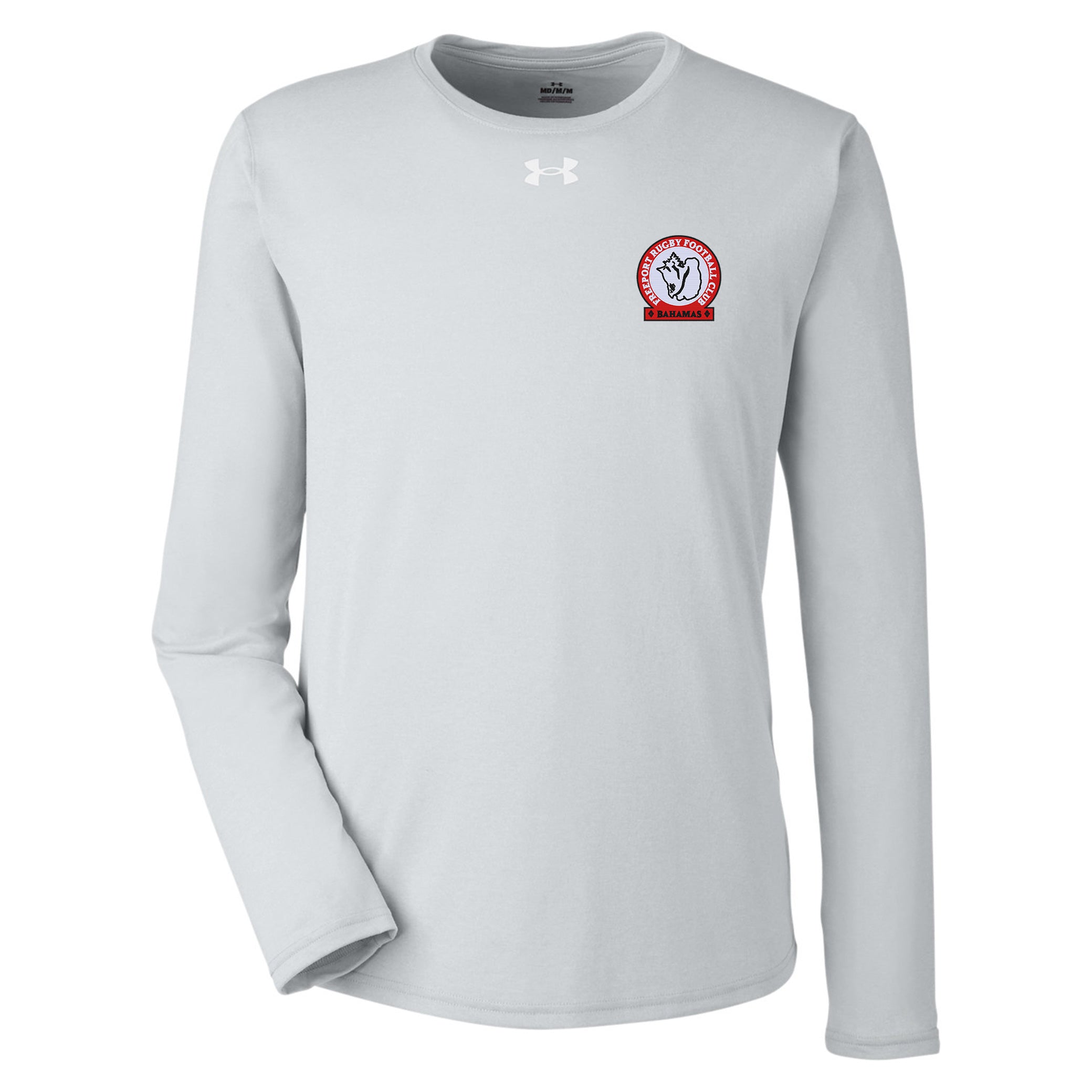 Freeport RFC UA Team Tech Long Sleeve T-Shirt for Men - Moisture Wicking Performance Shirt for Rugby Training & Outdoor Sports