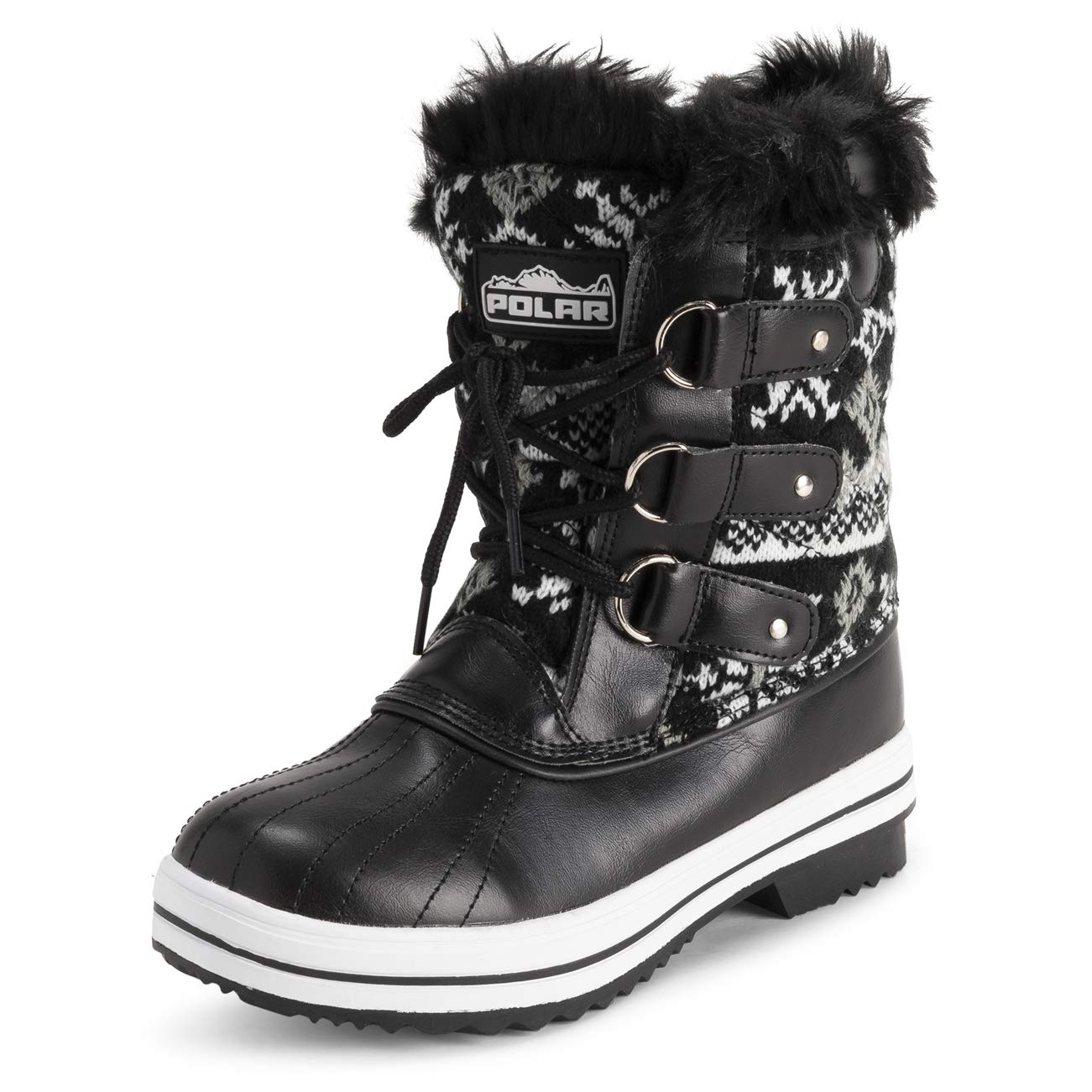 Polar Products Women's Quilted Snow Boots - Waterproof Winter Boots for Snow & Rain - Warm & Comfortable for Outdoor Activities, Hiking & Cold Weather