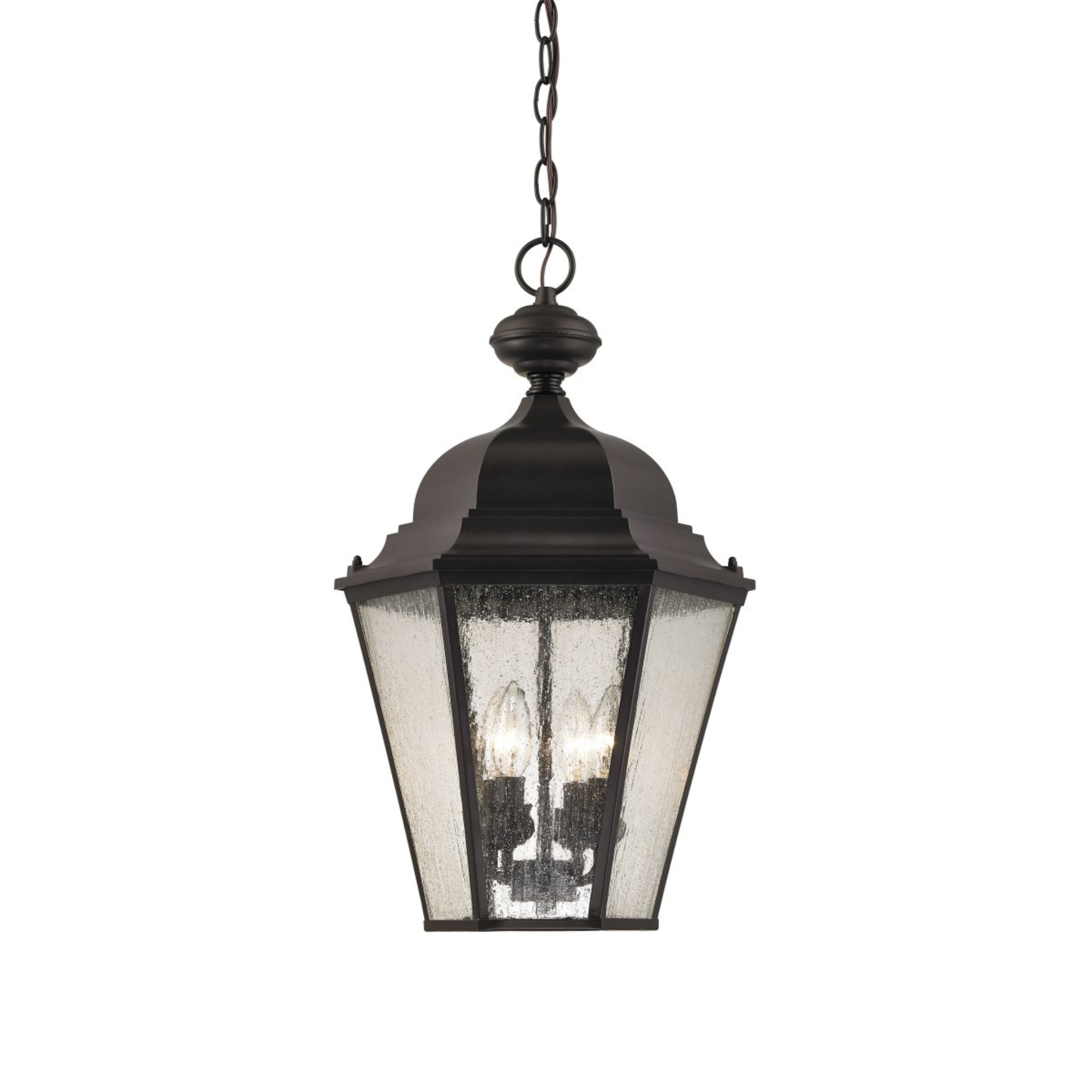 13W Cotswold 4-Light Outdoor Pendant Light - Weatherproof Hanging Fixture for Porch, Patio, Deck & Garden Lighting