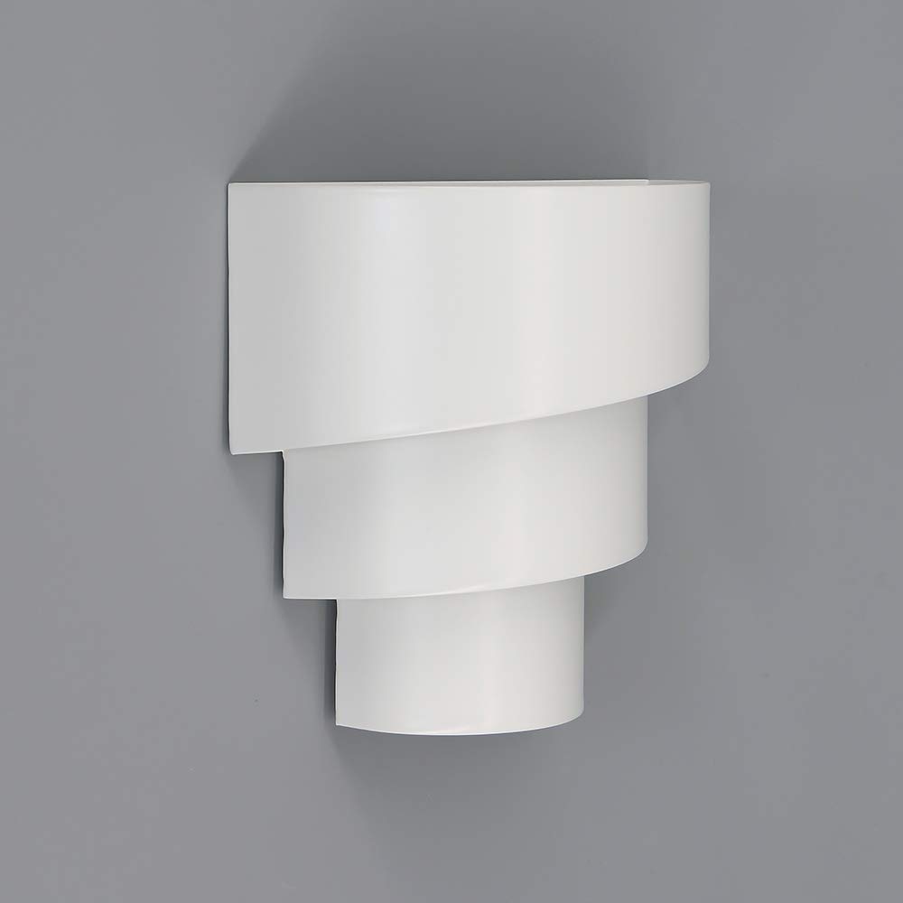Modern LED Wall Sconces - European Style Indoor Wall Mounted Lights for Living Room, Bedroom & Hallway (Warm White, Vertical Small Snail Design) - Perfect for Ambient Lighting and Home Decor