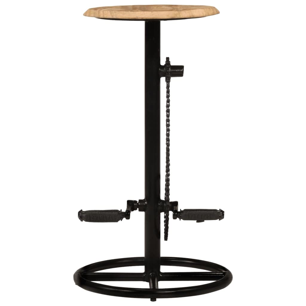 Premium SKM Bar Stools Set of 2 - Solid Mango Wood Counter Height Chairs (Model 6413) - Perfect for Kitchen Islands, Breakfast Bars & Home Bars