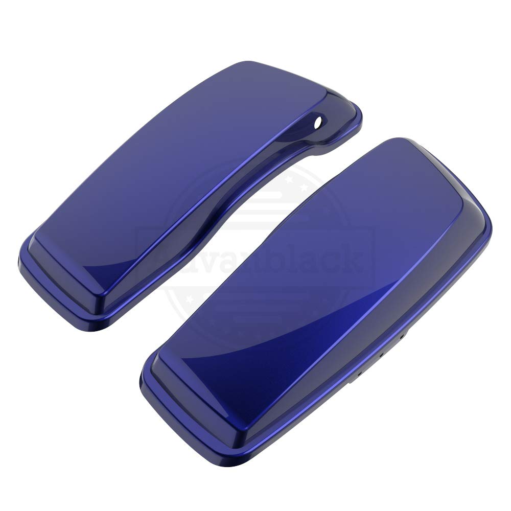 Premium Moto Onfire Saddlebag Lids for Harley Touring, Street Glide & Road Glide Special (2014-2021) - Zephyr Blue | Waterproof Motorcycle Luggage Covers for Long Rides & Adventure Trips