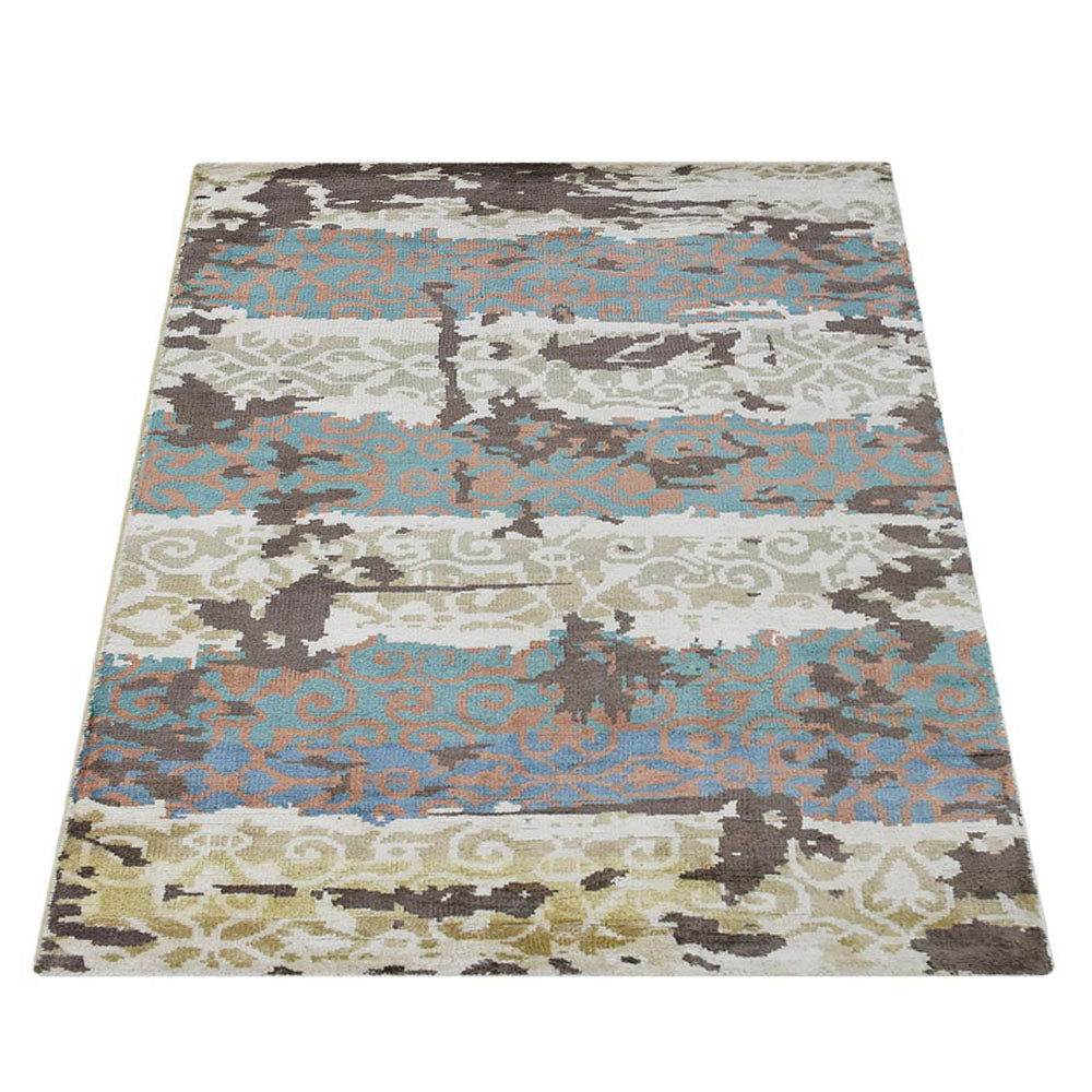 Handmade Hypnotic Eastern Hand Knotted Rug - Authentic Oriental Wool Carpet for Living Room, Bedroom & Home Decor