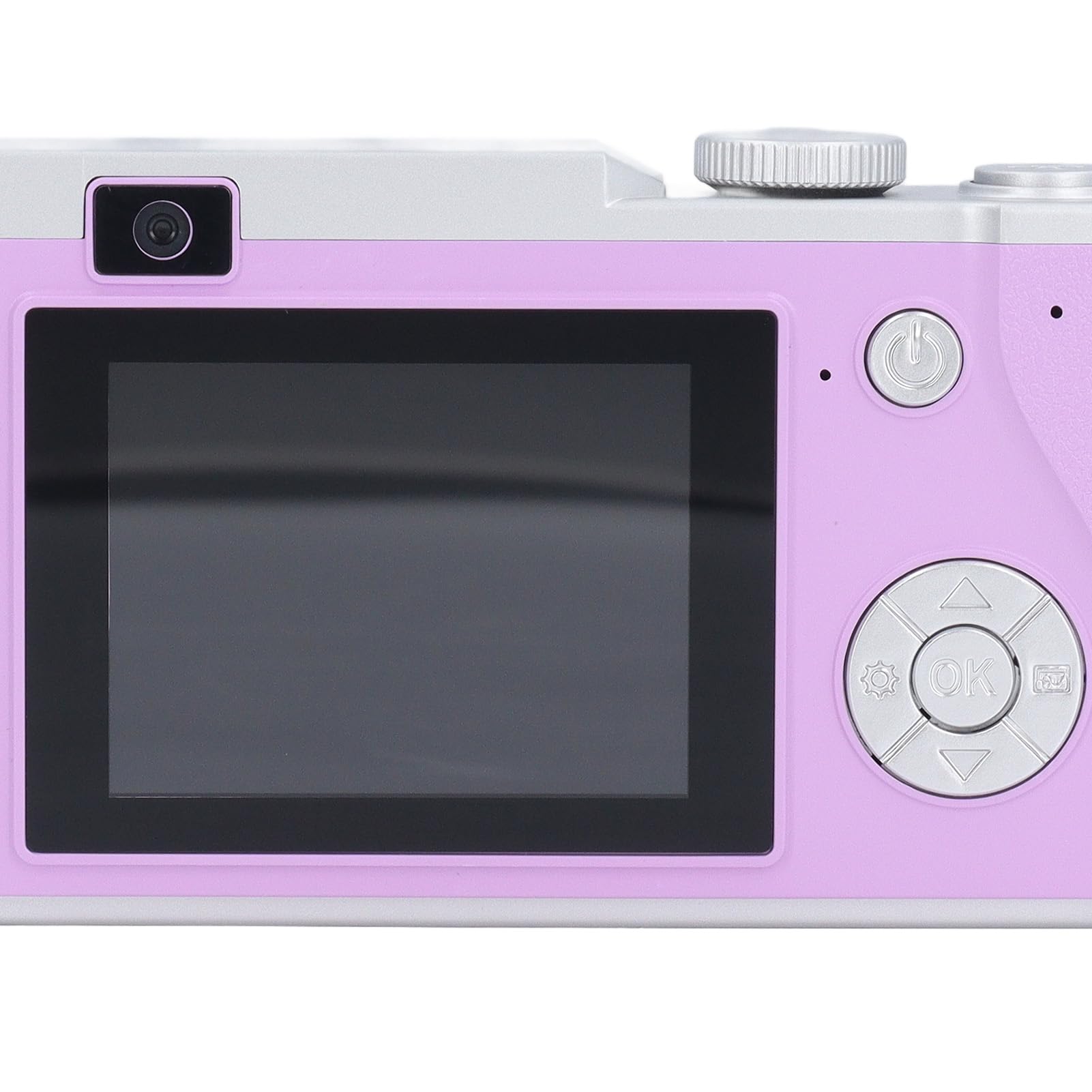 48MP Digital Camera with 2.4 Inch LCD Screen - 1080P HD Video & 16x Zoom - Compact Portable Camera for Kids, Adults & Beginners - Perfect for Travel, Vlogging & Everyday Photography (Purple)