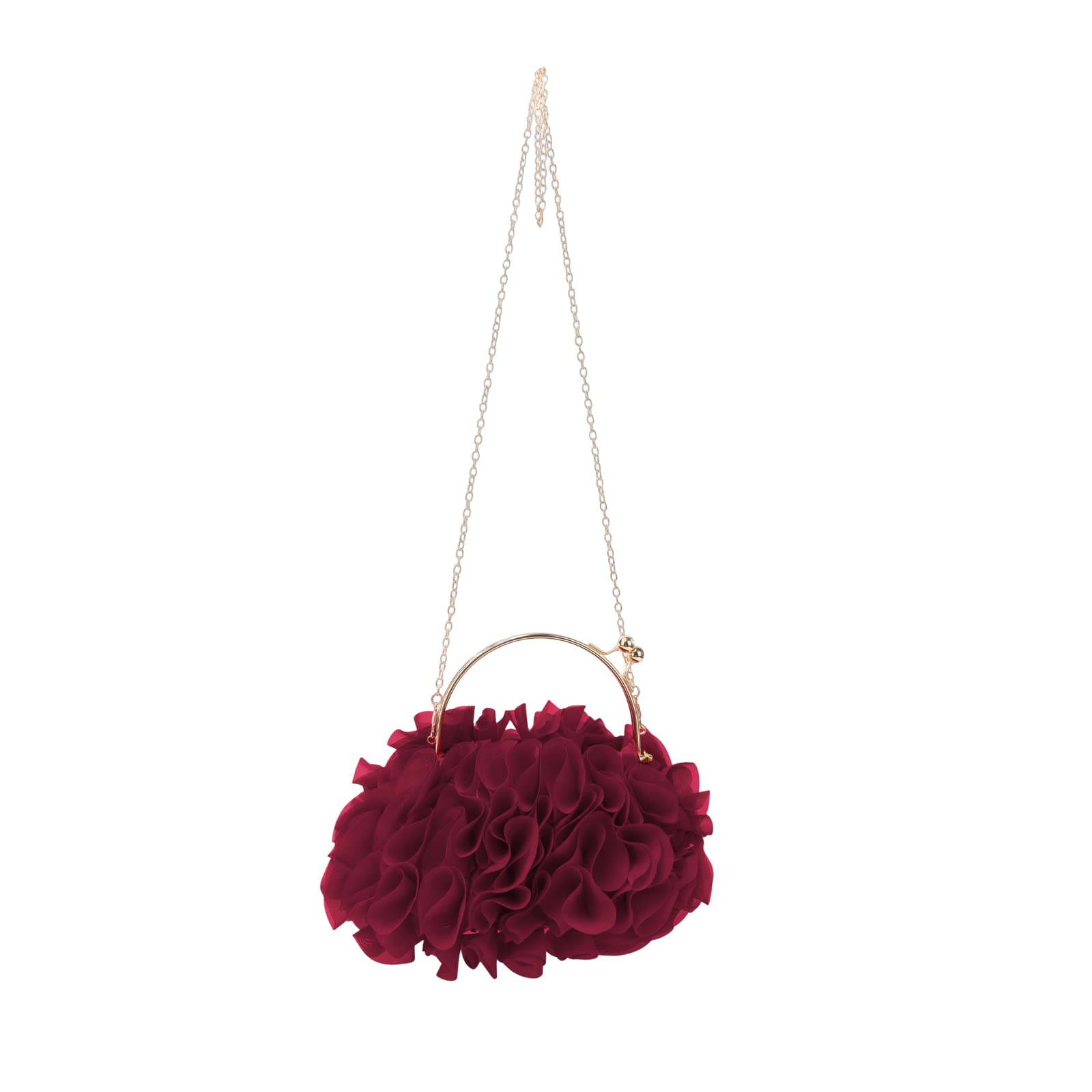 Lanpet Floral Clutch Purse for Women - Elegant Satin Evening Bag for Party & Prom