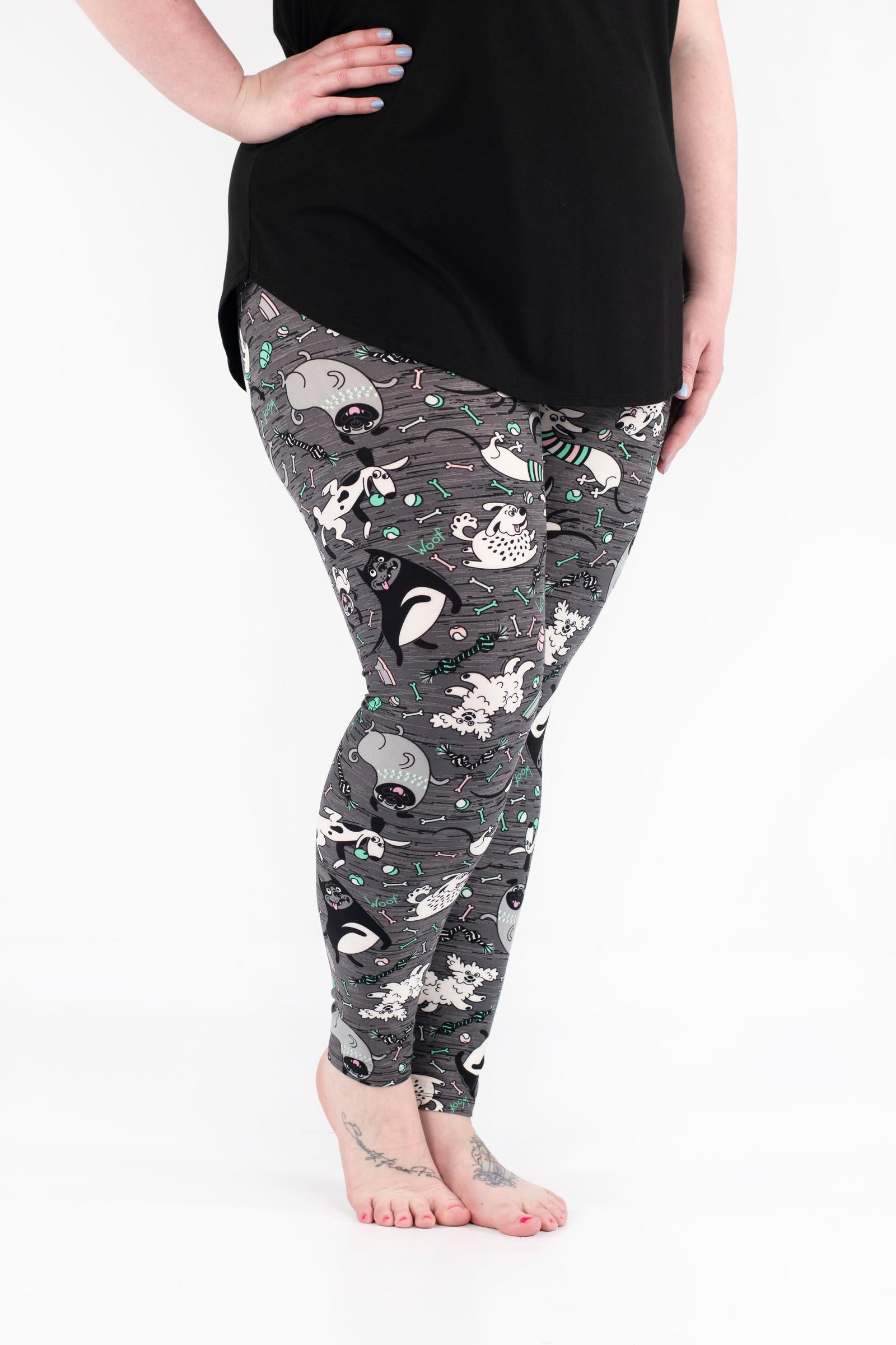 Friends Furever Patterned Leggings - Trendy Printed Yoga Pants for Women | Perfect for Workouts, Lounge & Casual Wear