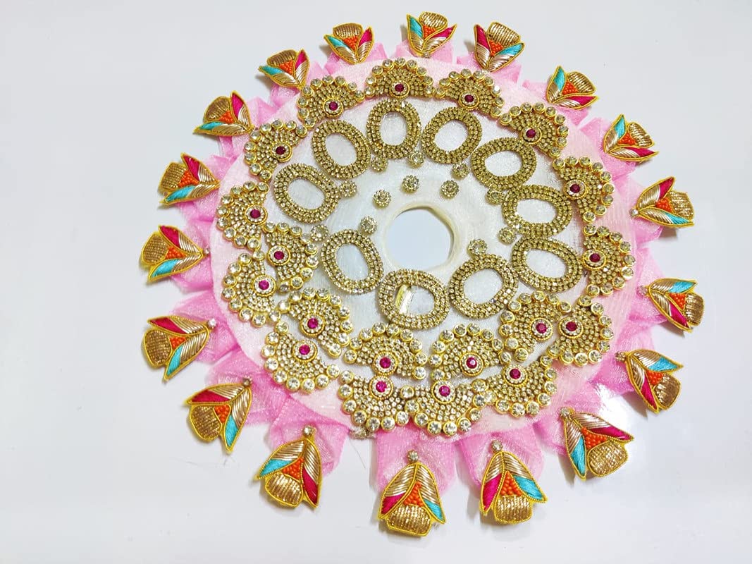 Laddu Gopal Designer Krishna Dress - Size 5 (RK_388) | Premium Indian God Statue Outfit for Puja & Home Decor