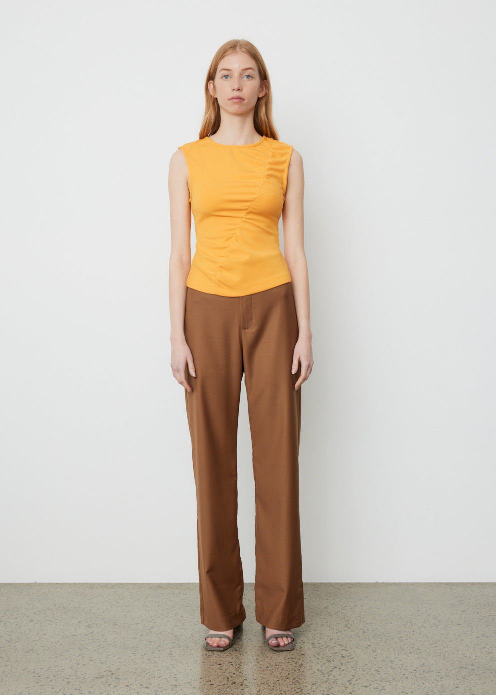 Ally High Waist Trousers for Women - Comfortable Stretch Work Pants for Office & Business Casual Wear