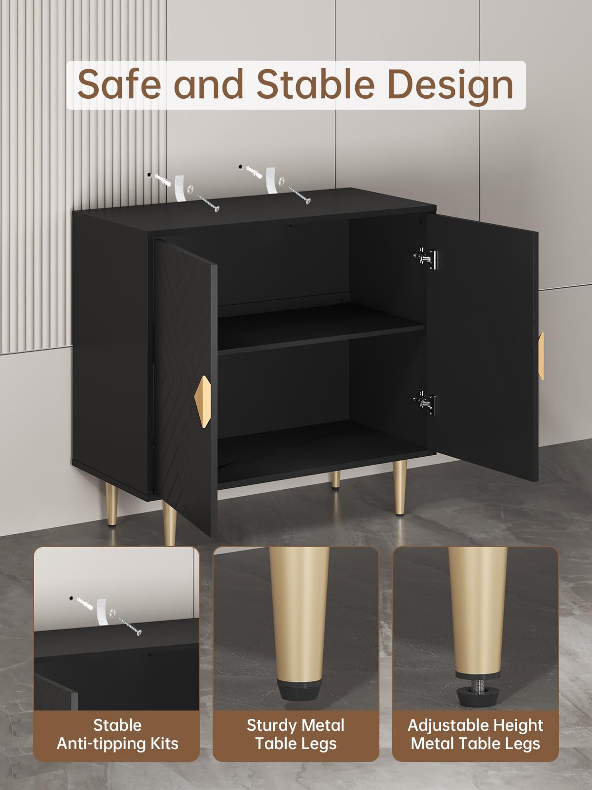 Modern Sideboard Buffet Cabinet - 31.5