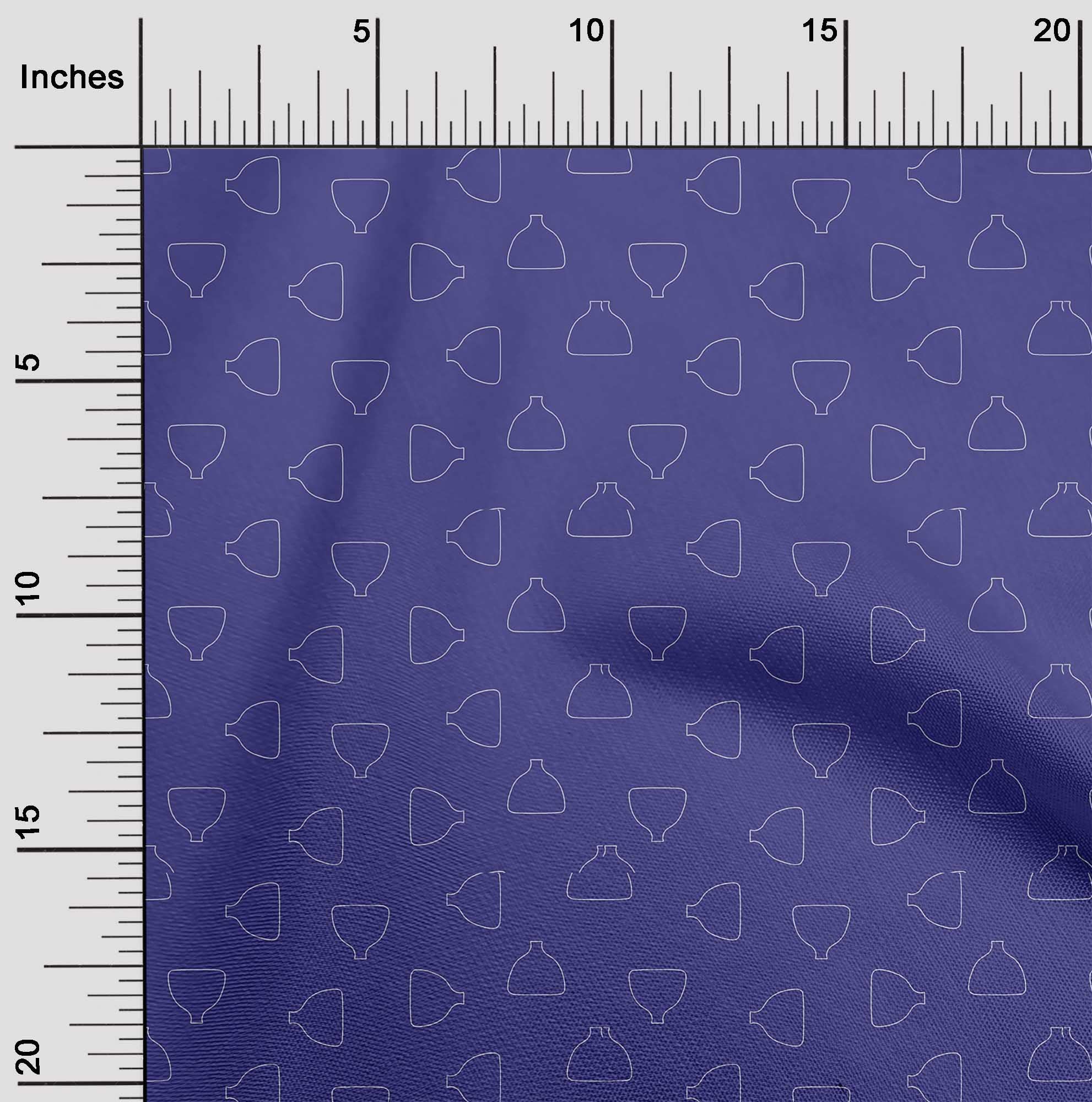 oneOone Georgette Viscose Purple Floral Printed Fabric by The Yard - 42 Inch Wide for DIY Clothing, Dresses, Scarves & Home Decor Sewing Projects