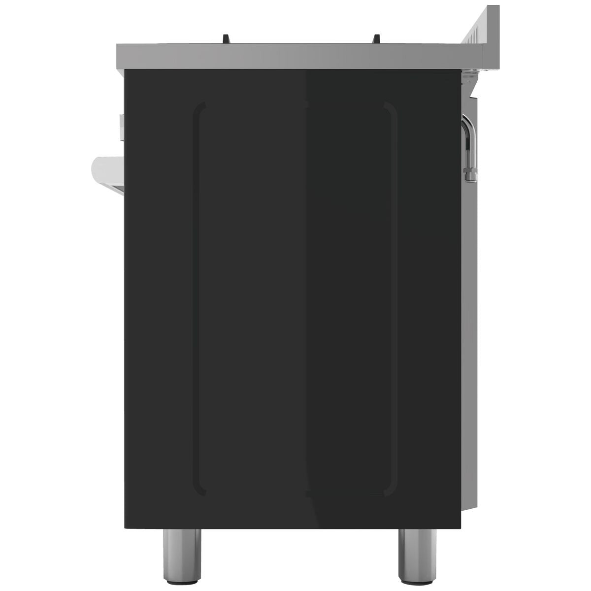 **Glem Gas 90cm Premium Freestanding Dual Fuel Cooker - Matte Black GS965GEMB | Made in Italy | 2-Year Warranty | Ideal for Modern Kitchens & Professional Cooking**