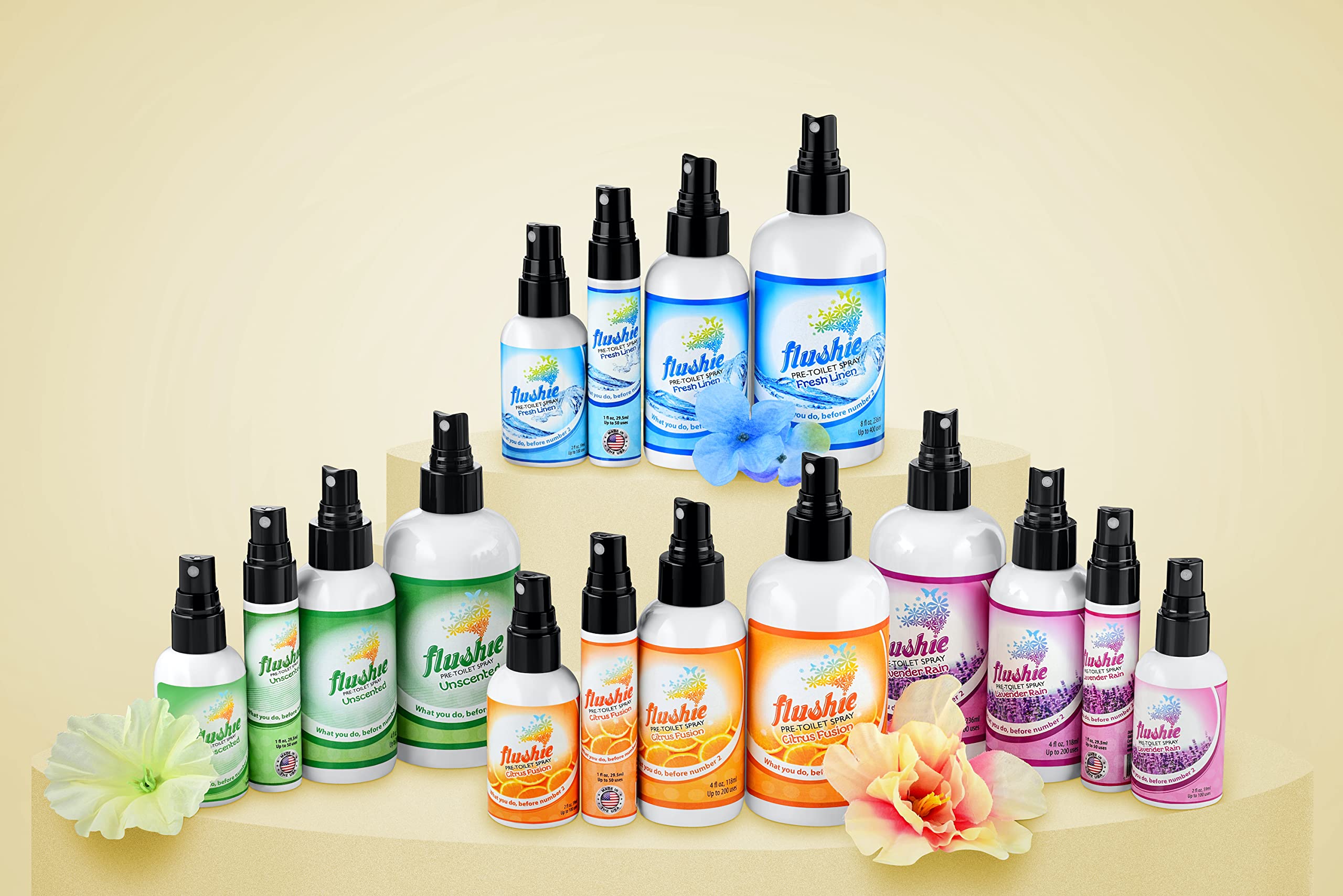 Travel Size Toilet Deodorizer Spray - Natural Poop Odor Eliminator for Bathroom & Toilet | Portable Essential for Travel, Camping & Home Use