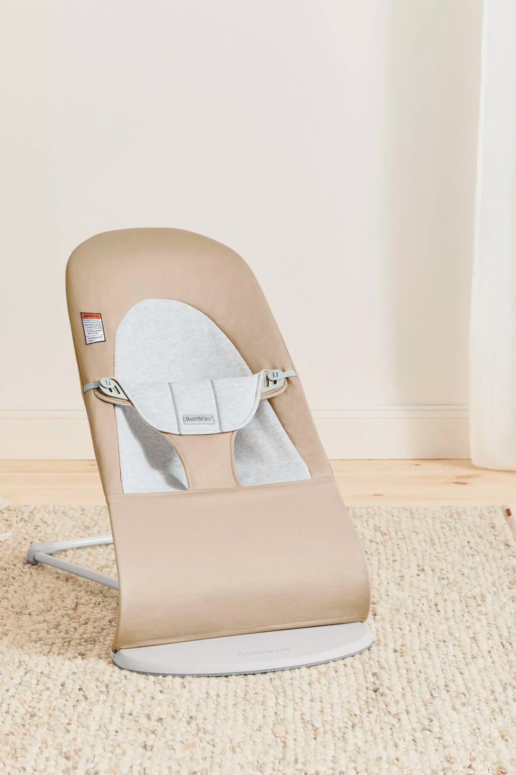 BabyBjorn Bouncer Balance Soft - Premium Cotton & Jersey Baby Bouncer Seat for Newborns to Toddlers - Perfect for Soothing, Playtime & Hands-Free Parenting at Home
