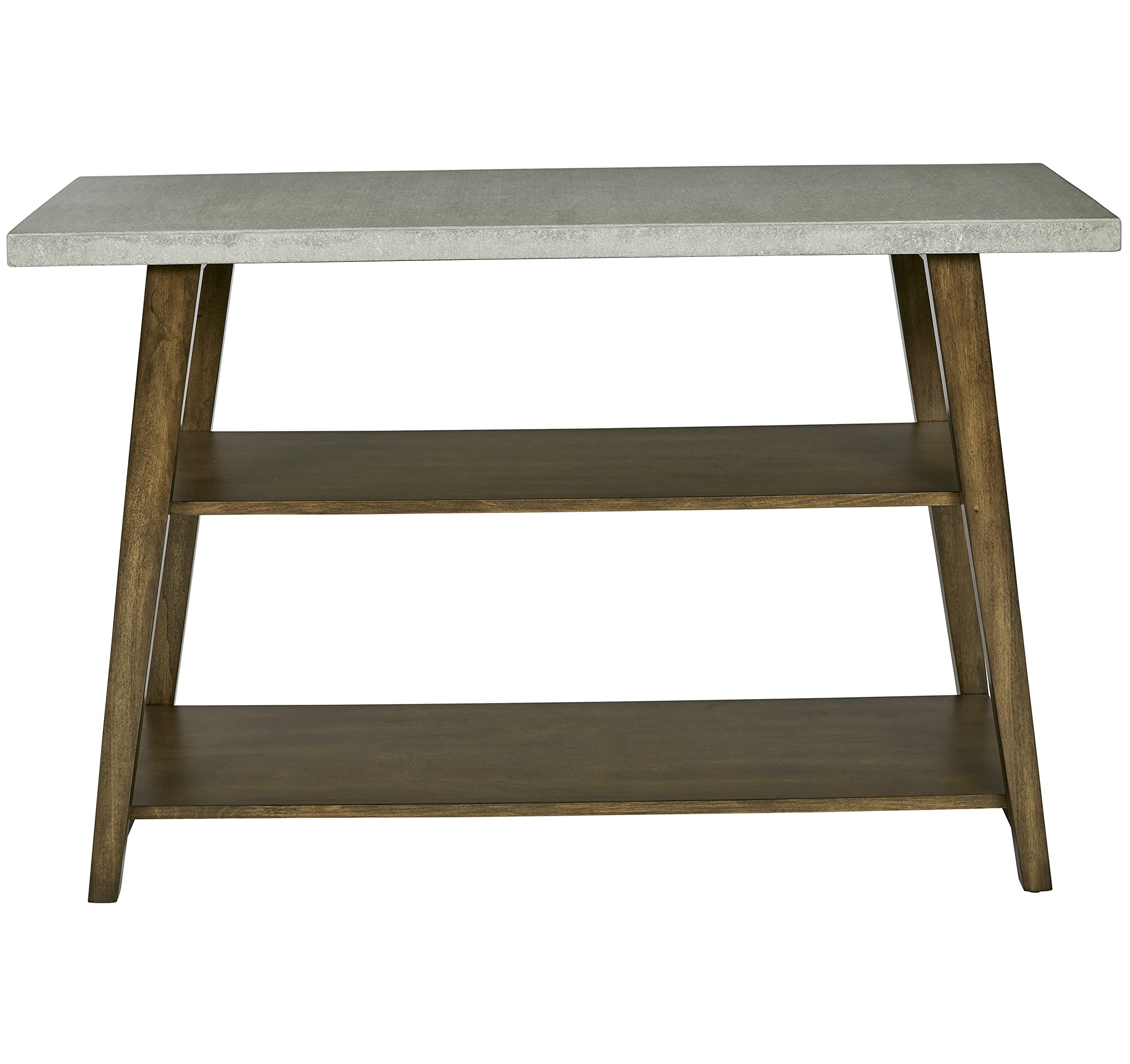 Progressive Furniture Jackson Sofa Console Table - Concrete Gray & Auburn Finish - Modern Living Room & Entryway Furniture for Stylish Home Decor