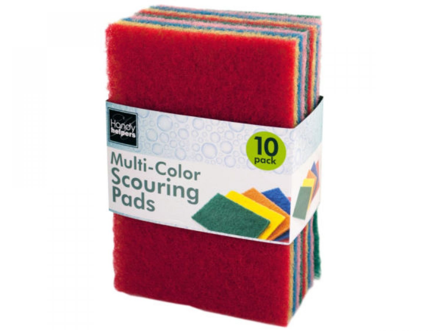 Multi-Colored Scouring Pads Set of 60 - Heavy Duty Cleaning Sponges for Kitchen, Bathroom & Household Cleaning - Durable Non-Scratch Scrub Pads for Pots, Pans & Dishes