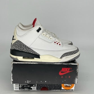 Original Air Jordan 3 Retro 'White Cement Reimagined' Men's Basketball Shoes - Size 8 (DN3707-100) | Authentic Retro Sneakers for Streetwear & Basketball Enthusiasts