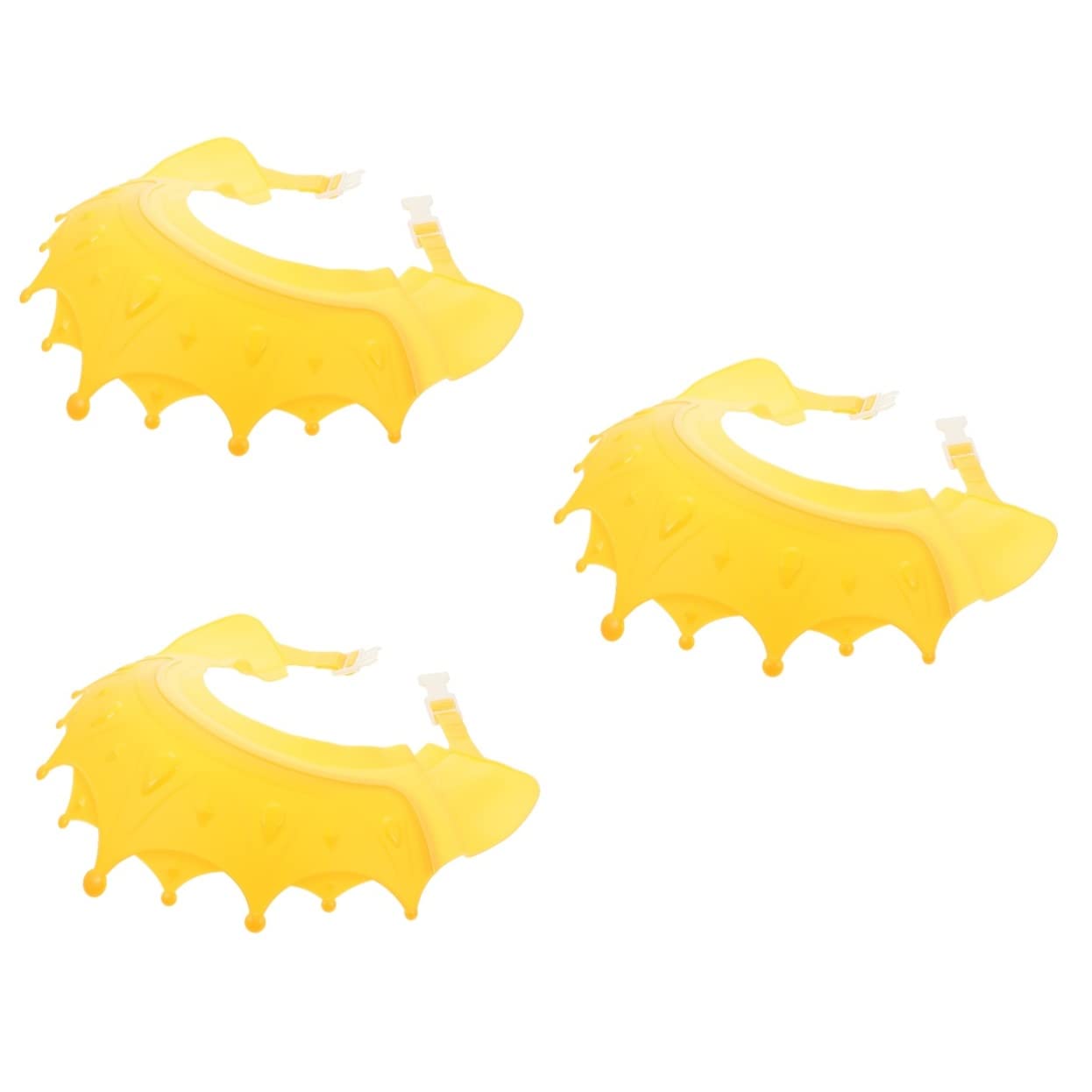 Healvian 3 Pack Adjustable Silicone Baby Shower Cap - Waterproof Bathing Hat for Kids Hair Protection During Washing, Bath Time & Swimming - Soft Washable Baby Bath Accessories for Toddlers & Infants