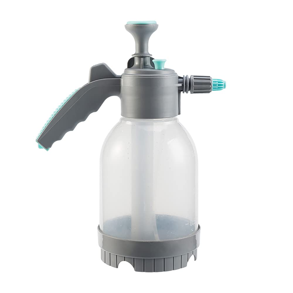 XMSH 2L Portable Pneumatic Pressure Spray Bottle - Adjustable Watering Can for Plants, Flowers & Gardening - Transparent Plant Mister for Indoor & Outdoor Use - Perfect for Home, Garden, Lawn & Greenhouse Care