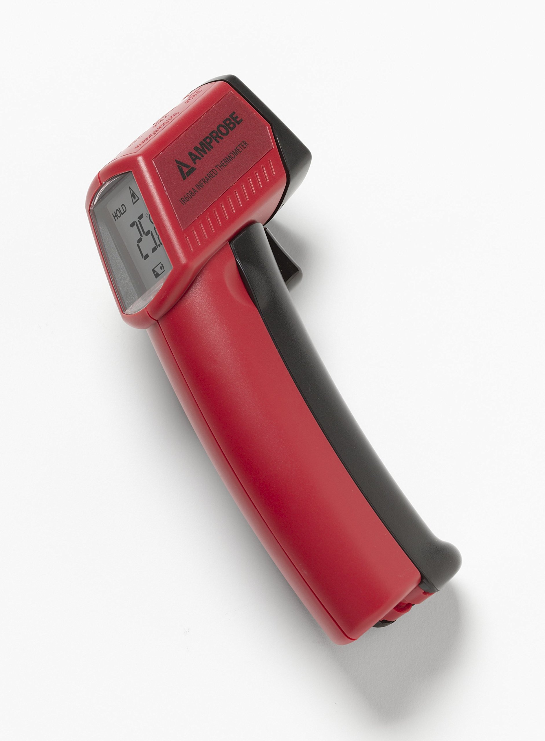 Amprobe IR608A Infrared Thermometer with Laser Pointer - Non-Contact Digital Temperature Gun for Cooking, HVAC, Automotive & Industrial Use