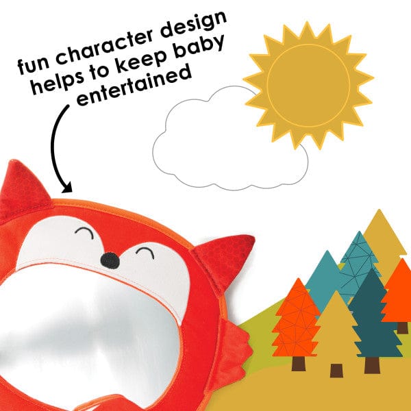 Diono Mirror Easy View Owl - Baby Car Seat Mirror for Safe Rear-Facing Monitoring | Perfect for Travel & Daily Commutes
