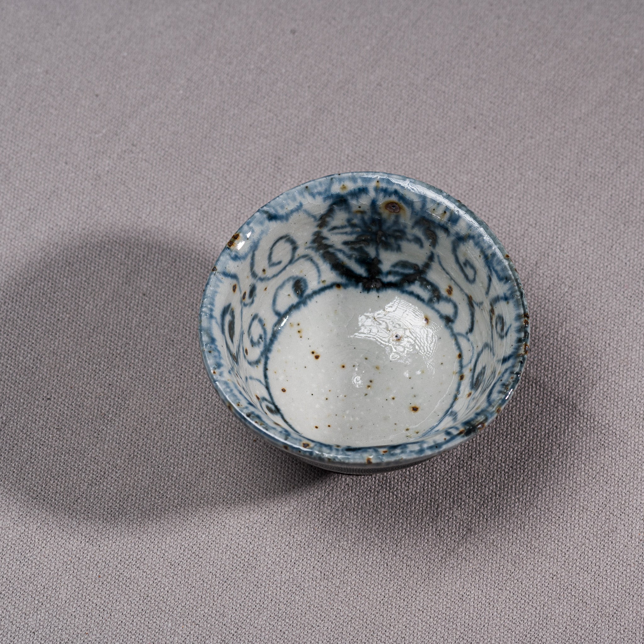 Handcrafted Hasami Ware Karakusa Sake Cup - Traditional Japanese Ceramic Drinking Cup for Sake, Whisky & Tea | Perfect for Japanese Dining, Gift Giving & Home Decor