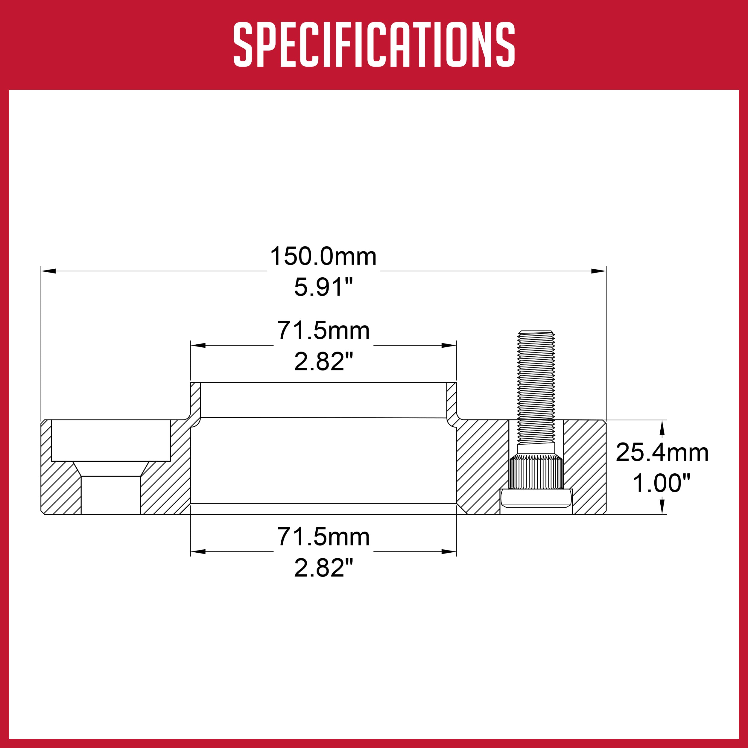 2 Pcs Hub Centric Wheel Spacers 5x115mm 1