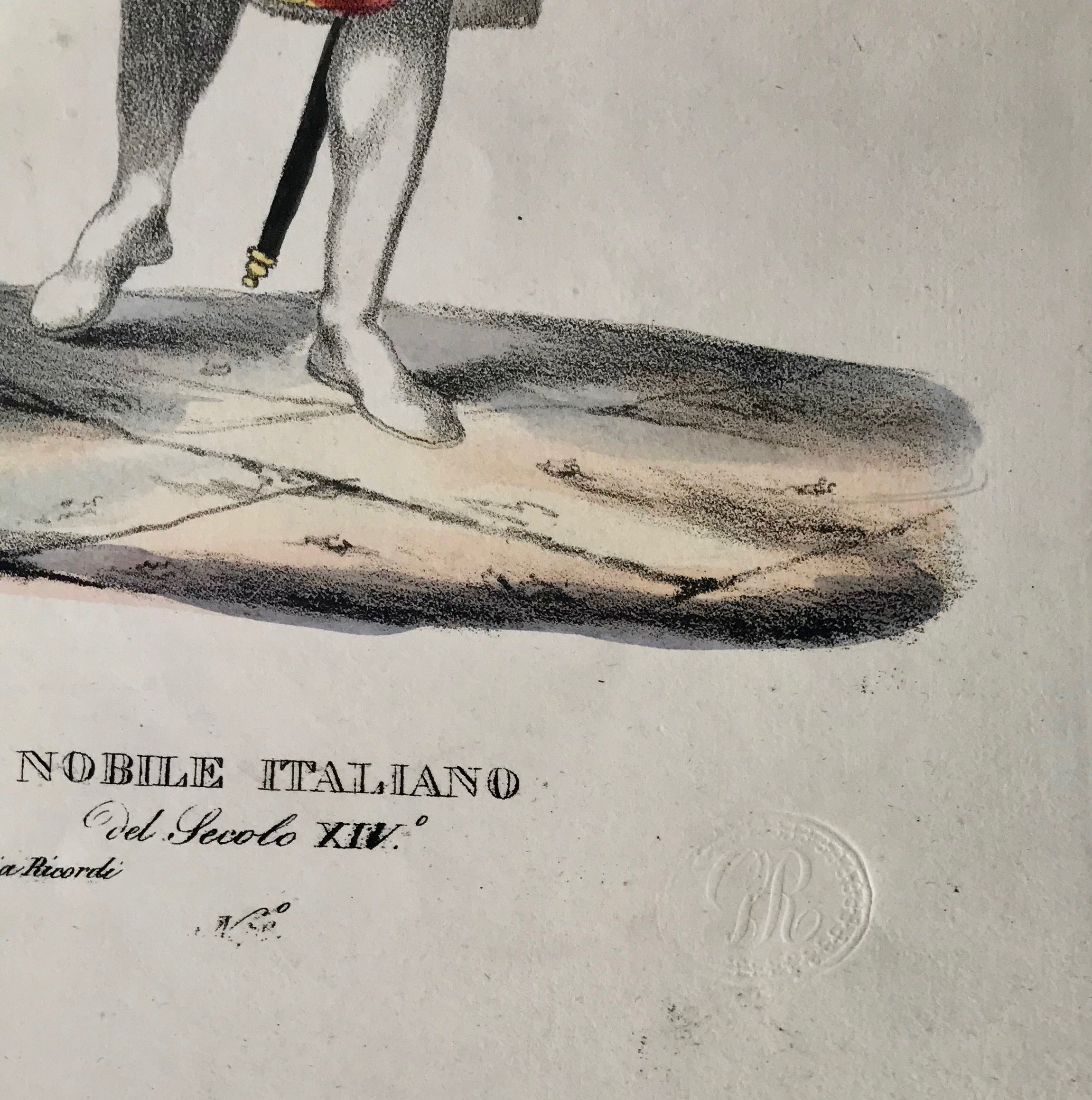 1799 Italian Clothing Design Stencils - Set of 2 (Nobleman & Arab Soldiers) for Historical Costume Making & Art Projects