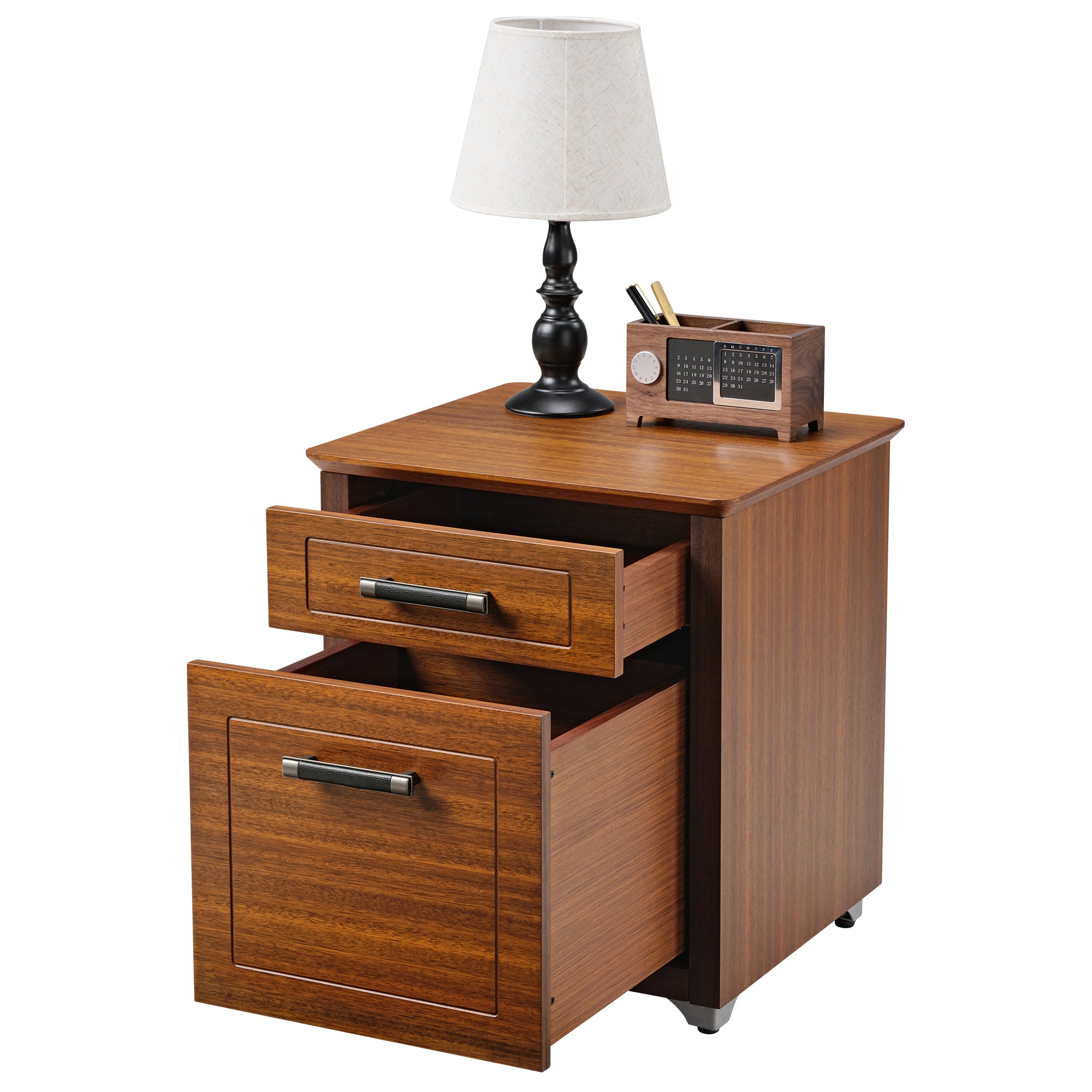 19-Drawer File Storage Cabinet, Dark Walnut - Office Organization & Document Filing Solution for Home or Business