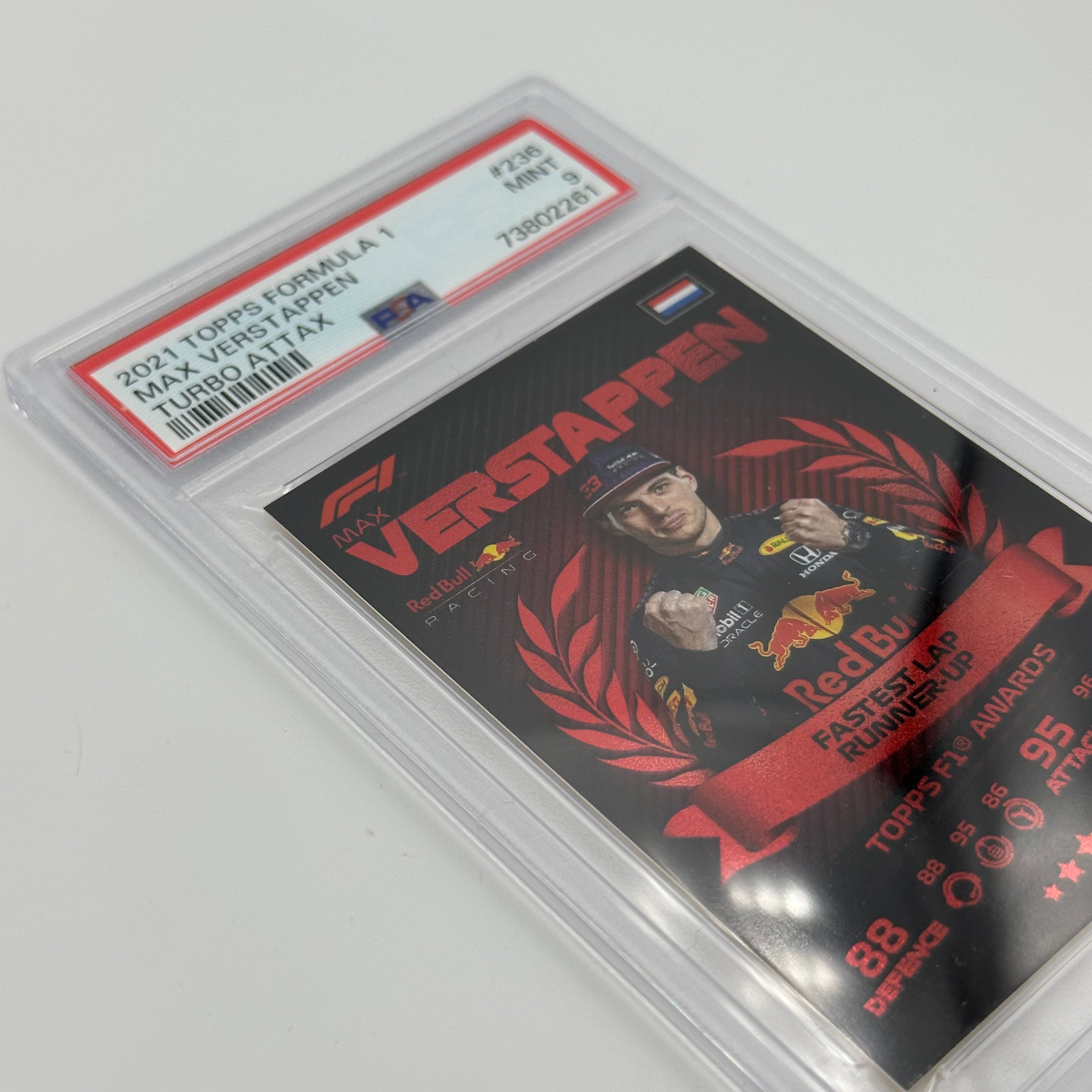 PSA 9 Graded MAX VERSTAPPEN #236 Racing Card - Perfect for Collectors, Sports Memorabilia & F1 Fans