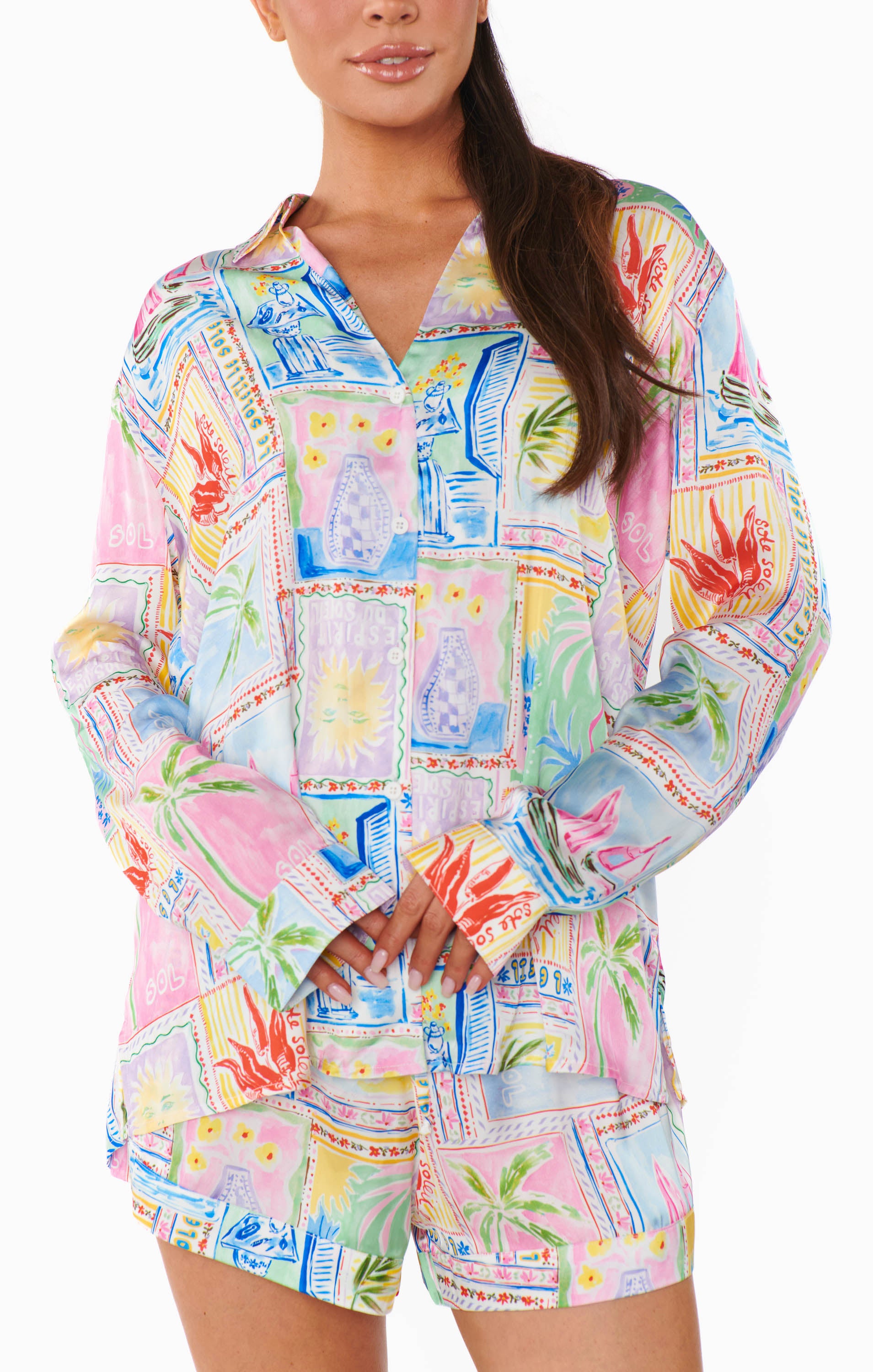 Early Riser Silky Pajama Set for Women - Soft & Comfortable Sleepwear for Nighttime & Lounge Wear - Perfect for Relaxing at Home or Gift Giving