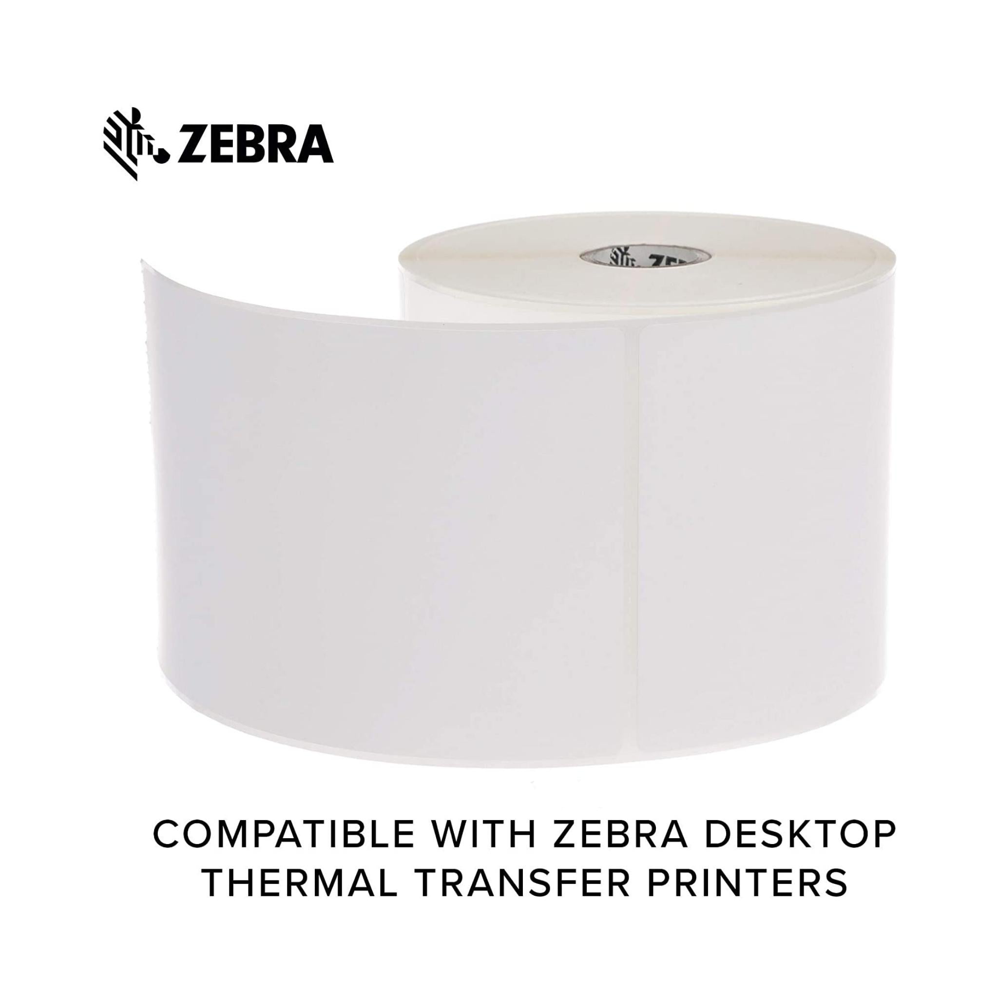 Zebra PolyPro 3000T 4x6 Inch Thermal Shipping Labels - 390 Labels per Roll (4 Pack) - Perfect for E-commerce, Logistics & Package Labeling