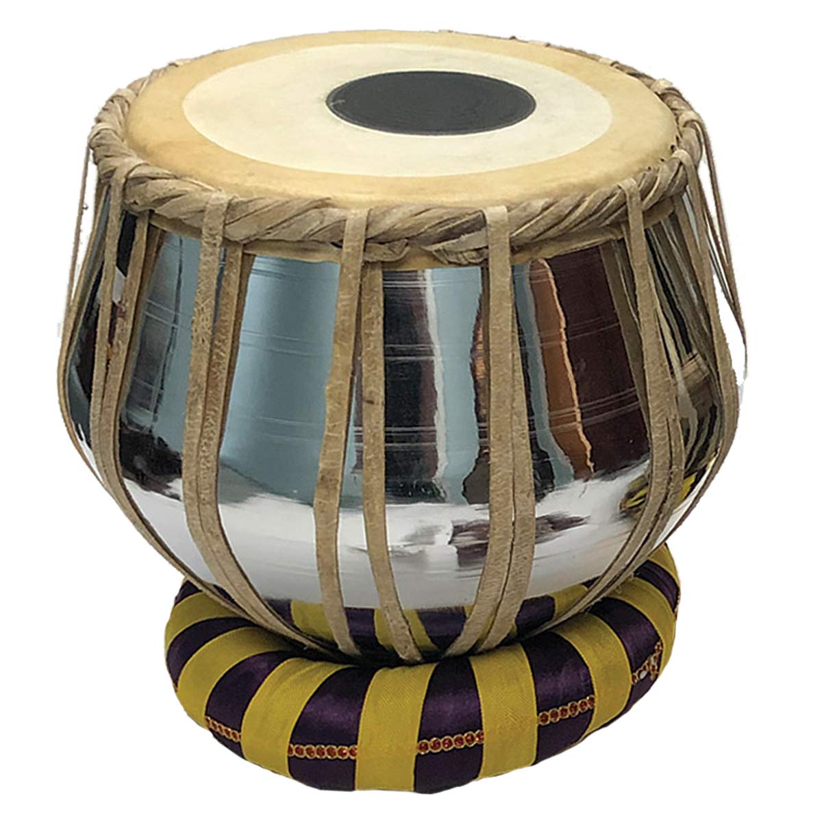 Professional Handcrafted Satnam Bayan Tabla Drum Set with Steel Hammer & Music Book - Perfect for Indian Classical Music, Performances & Music Lessons