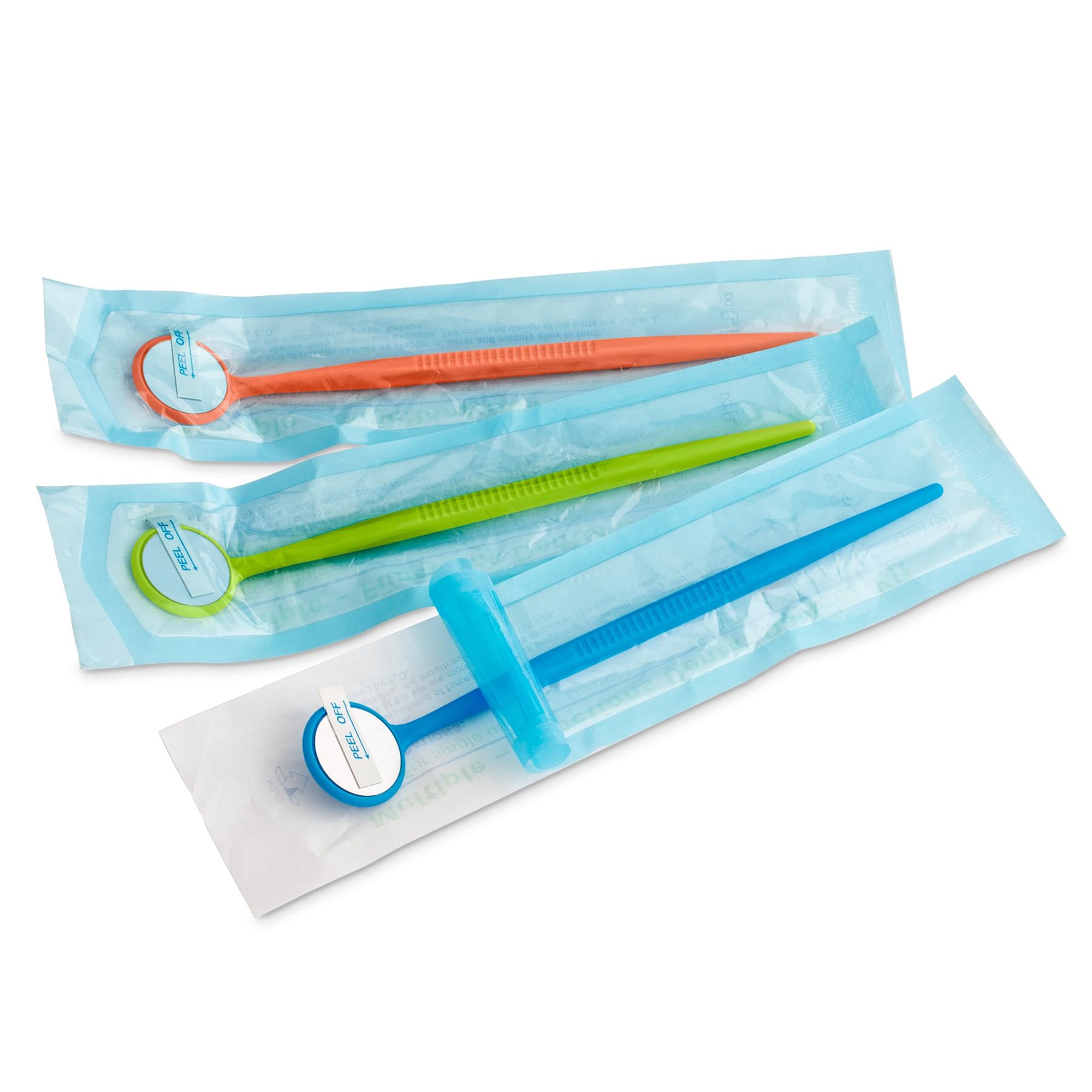600 Disposable Dental Mouth Mirrors - Presterilized & Individually Wrapped - 300 Classic & 300 Vibrant Colors - Bulk Pack for Dentists, Hygienists & Dental Clinics - Perfect for Exams, Cleanings & Oral Procedures