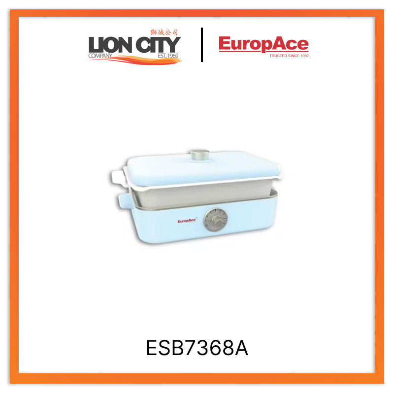 Europace ESB7368A 6-in-1 Multi-Cooker Electric Hot Pot with Steamer, Slow Cooker & Soup Maker - Perfect for Hot Pot, Shabu Shabu, Ramen & Family Dinners