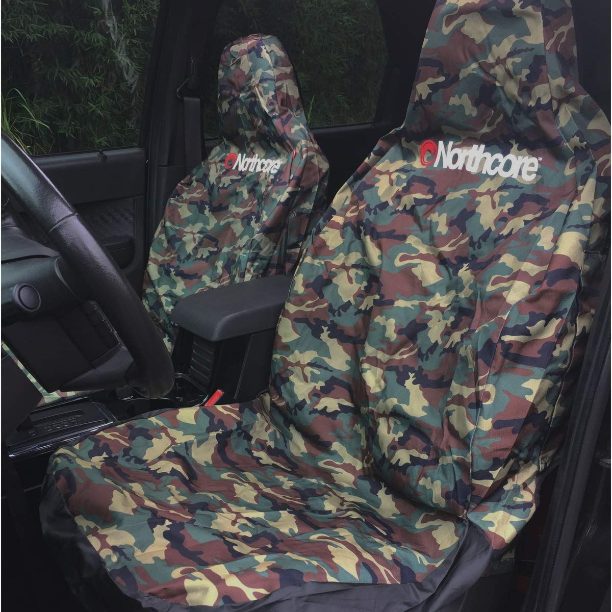 Northcore Camouflage Van and Car Seat Cover - Durable, Waterproof, Universal Fit for Trucks, SUVs, and Sedans - Perfect for Hunting, Camping, and Outdoor Adventures