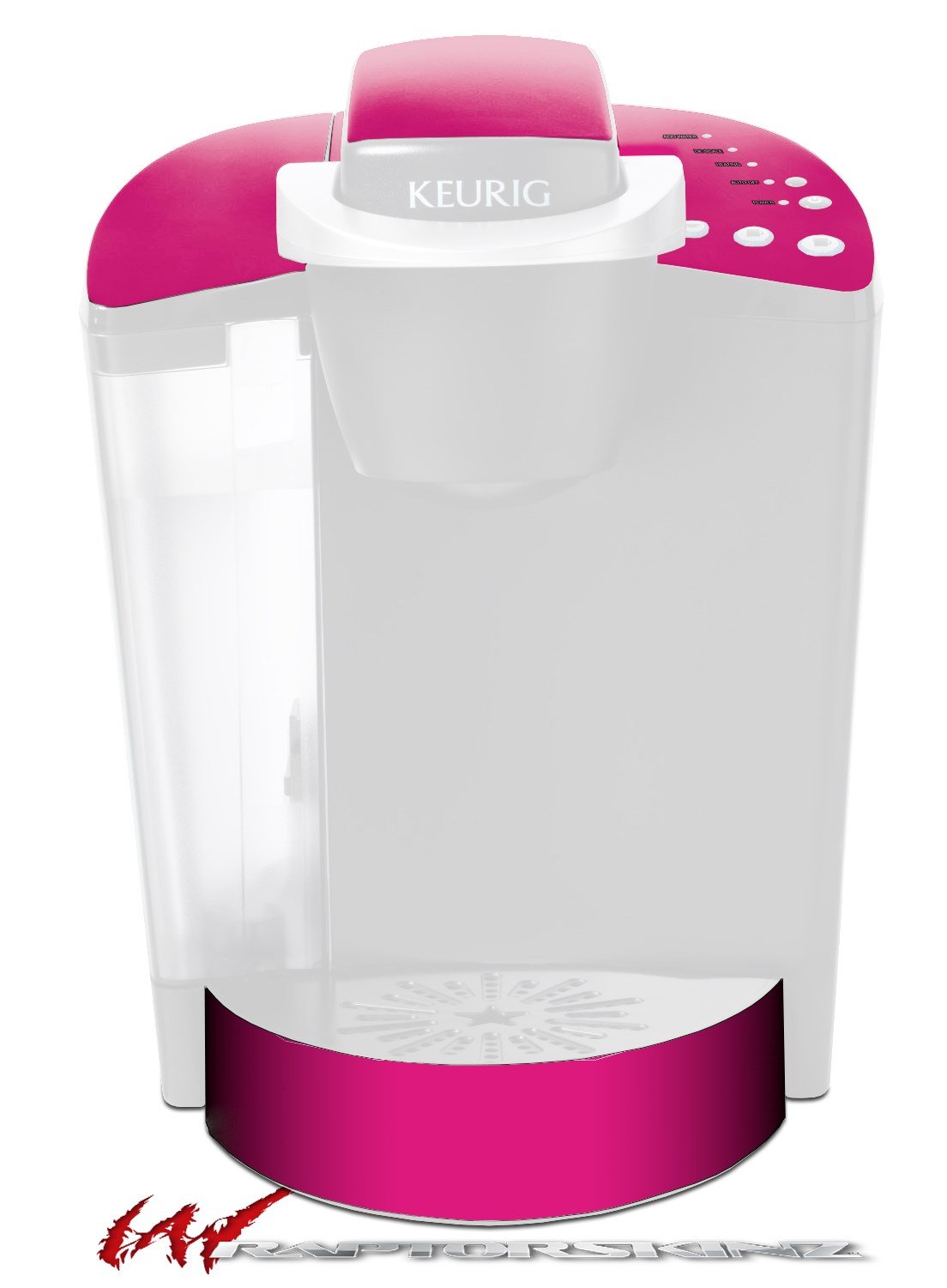 Premium Vinyl Skin Decal for Keurig K40 Elite Coffee Maker - Hot Pink (Fuchsia) Solid Collection | Protective Cover & Custom Design | Perfect for Home, Office, or Kitchen Decor (Coffee Maker Not Included)