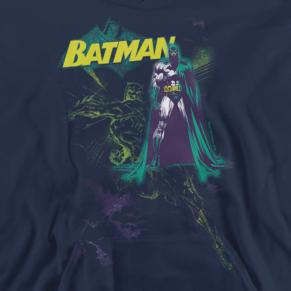 Batman Bat Spray Unisex Youth Pullover Hoodie - Official DC Comics Merchandise for Kids & Teens | Perfect for Cosplay, Halloween & Casual Wear